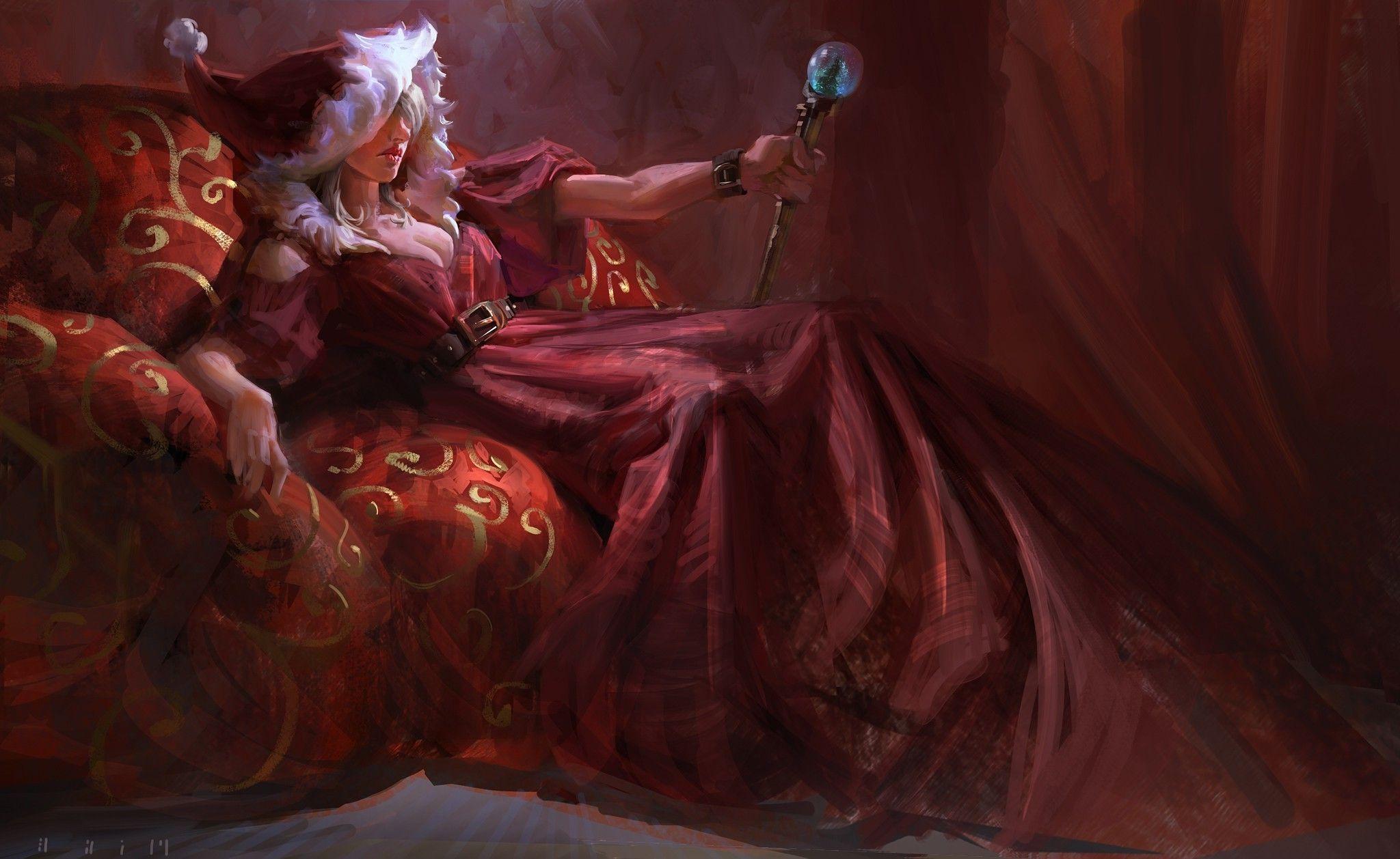 2048x1258 Christmas, Fantasy Art, Artwork Wallpaper HD / Desktop and Mobile Background