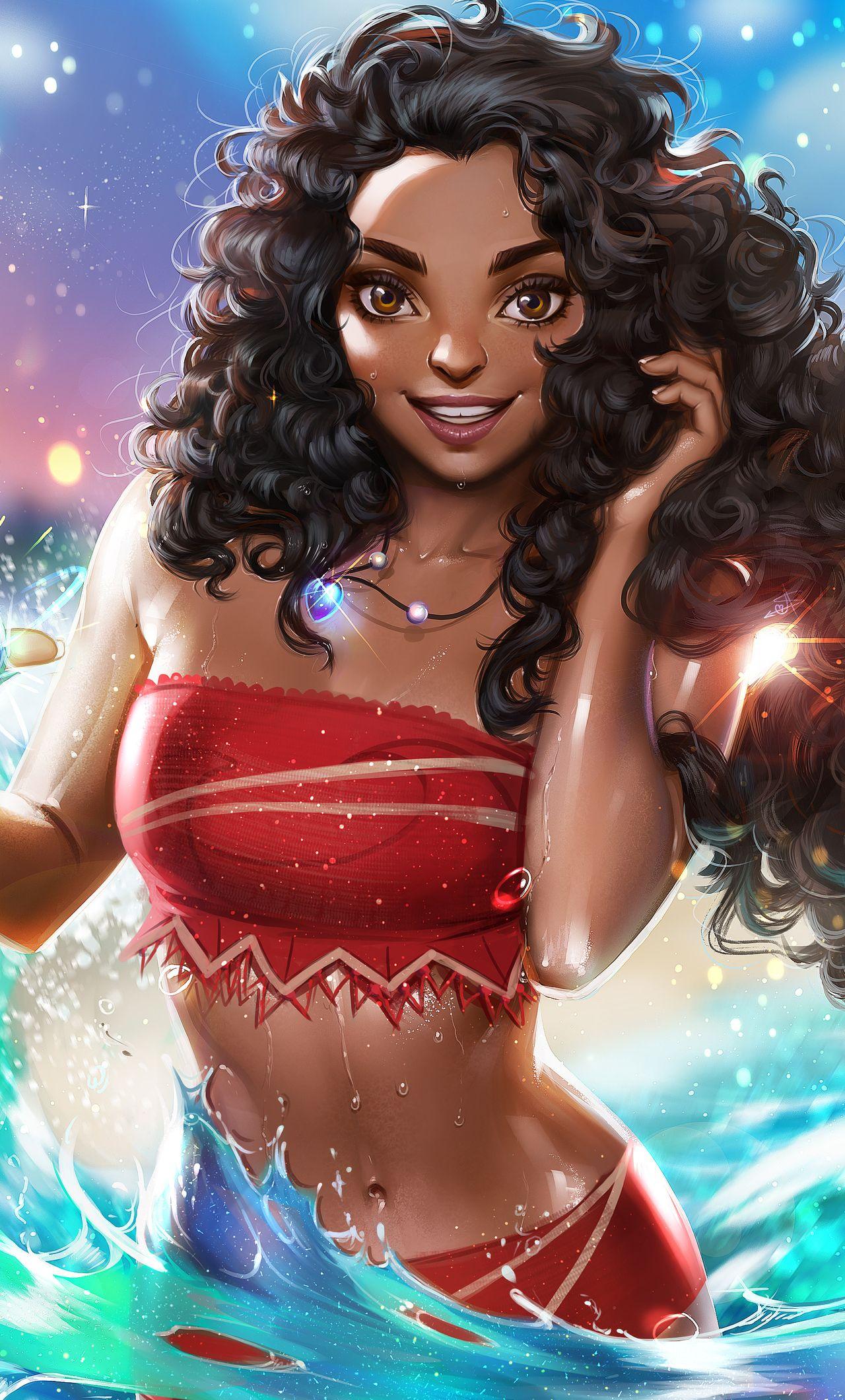 1280x2120 Moana Fanart iPhone HD 4k Wallpaper, Image, Background, Photo and Picture