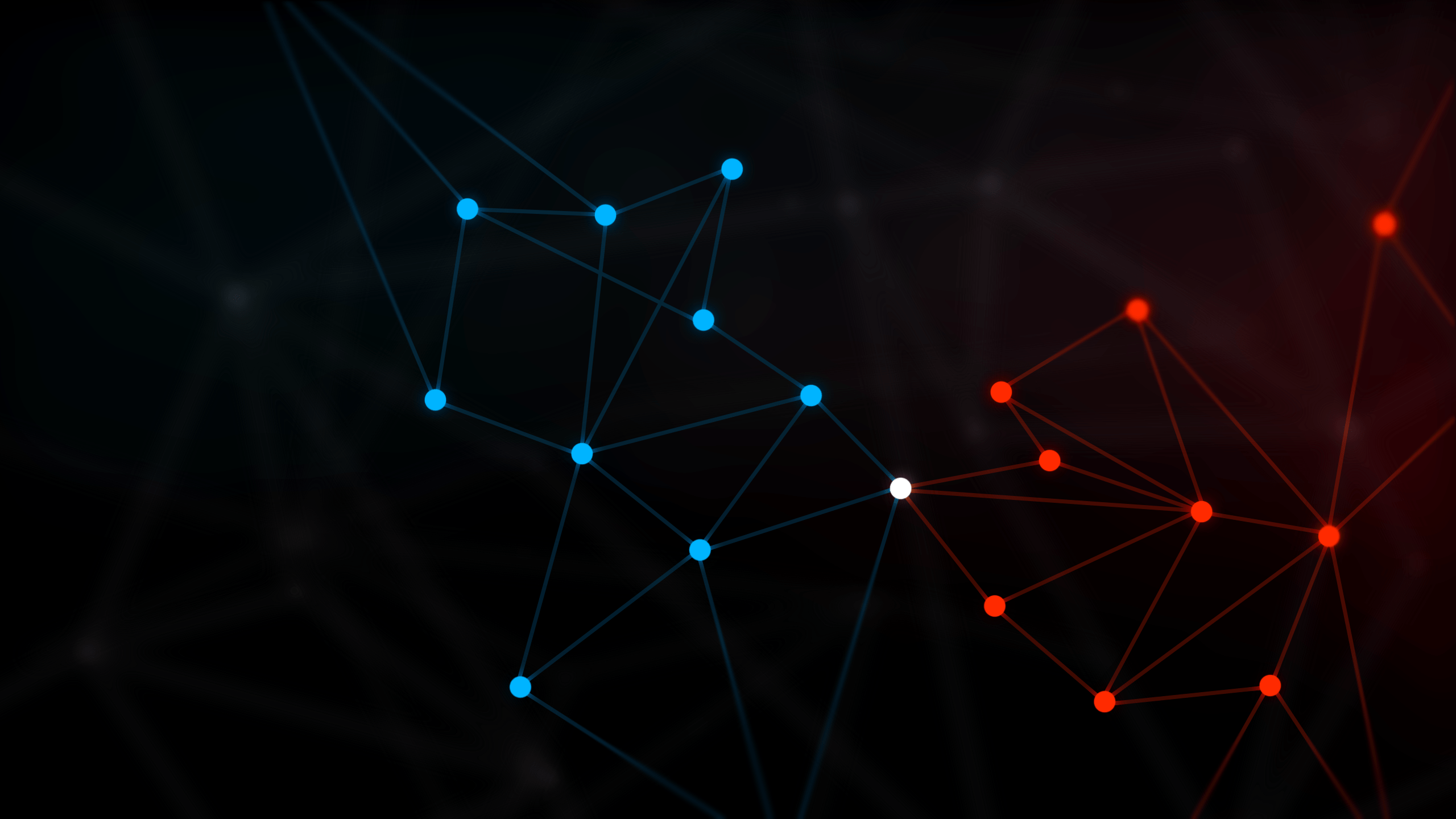 2560x1440 Low Poly Digital Art Network Dots Abstract Lines Red Cyan Wallpaper:2560x1440
