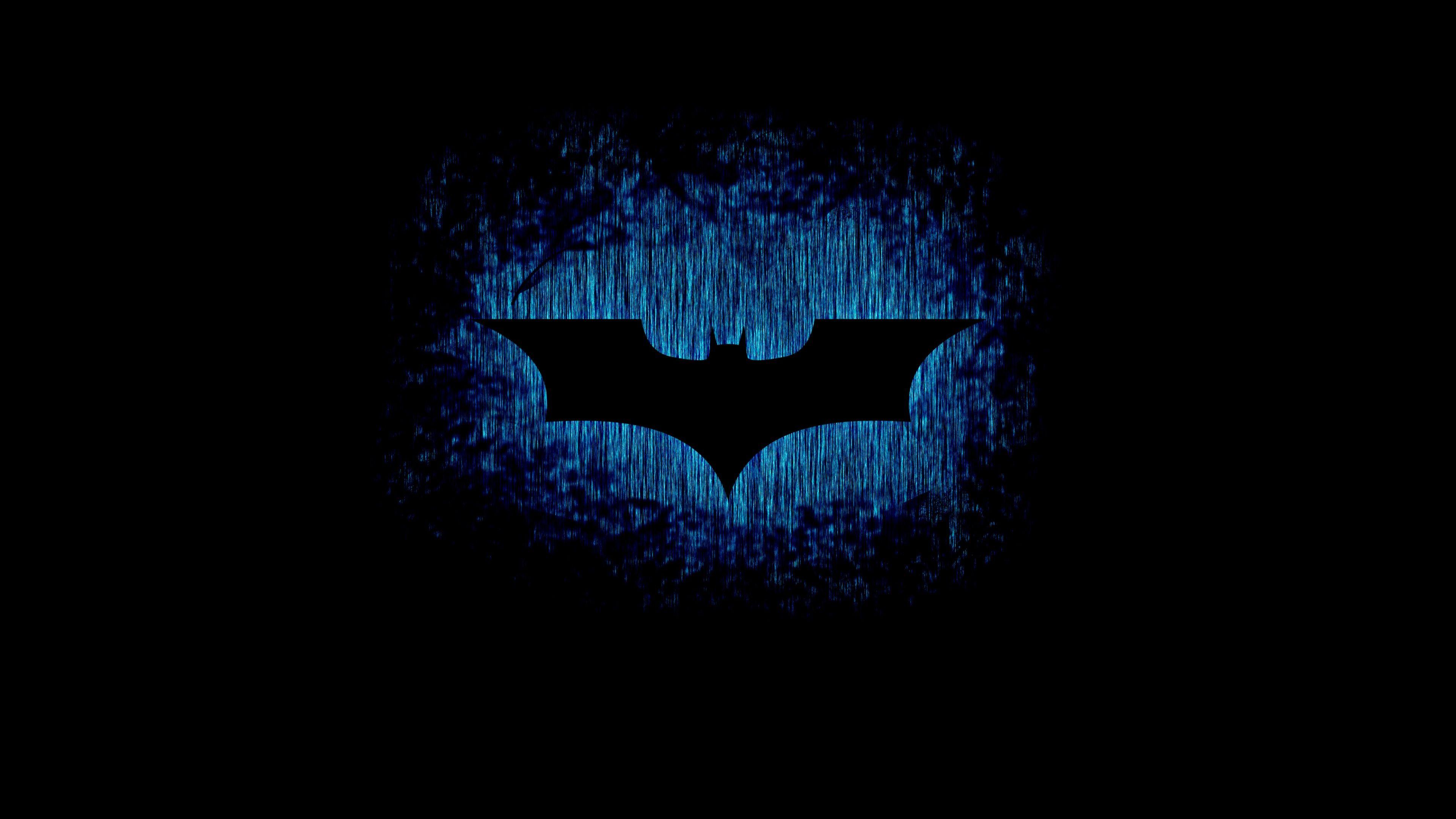 Hình nền 3840x2160 Dấu hiệu Batman, Logo, Tối, 4K, Phim