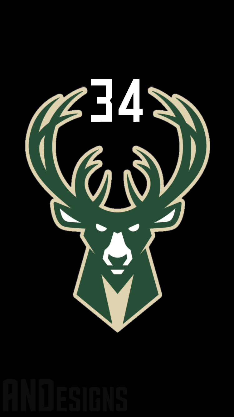 750x1334 Wallpaper Bucks Basketball Logo