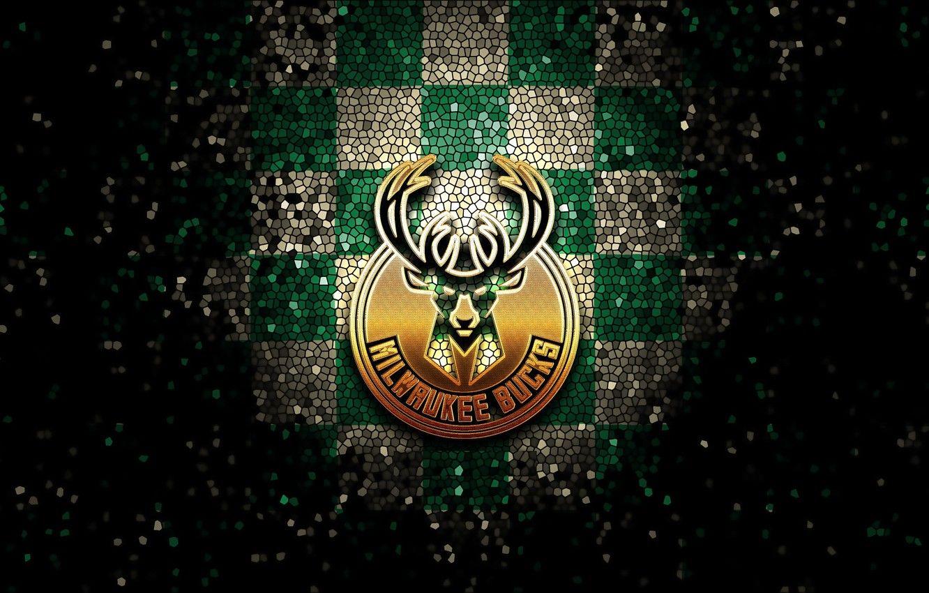 1332x850 Wallpaper wallpaper, sport, logo, basketball, NBA, Milwaukee Bucks, glitter, checkered image for desktop, section спорт
