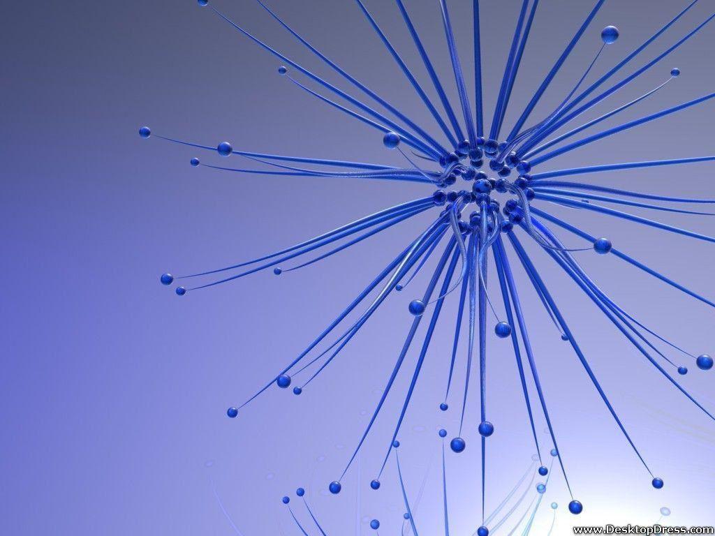 1024x768 Desktop Wallpaper 3D Background Blue Network
