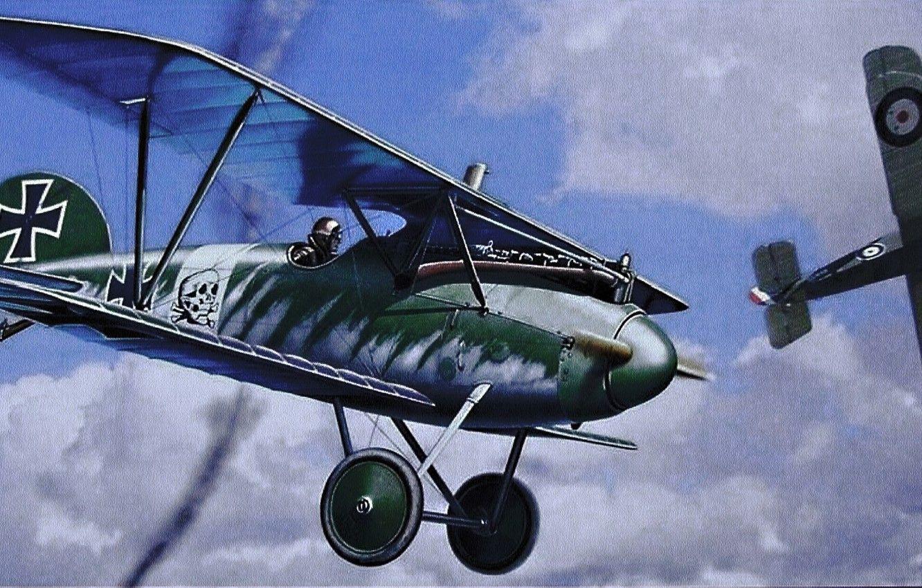 1332x850 Wallpaper aircraft, war, airplane, aviation, dogfight, german aircraft, ww1 image for desktop, section авиация