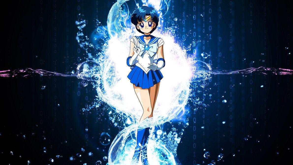 1191x670 Sailor Mercury (Anime Wallpaper)