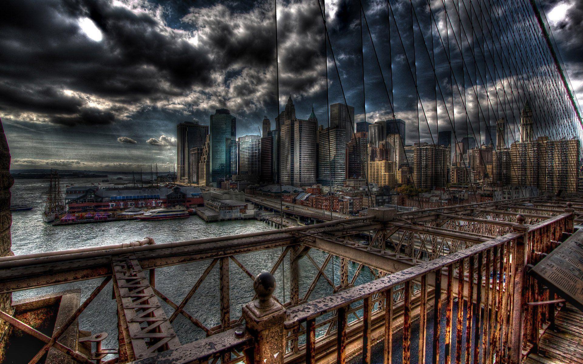 1920x1200 Abstract City Wallpaper Free Widescreen, York Hdr HD Wallpaper