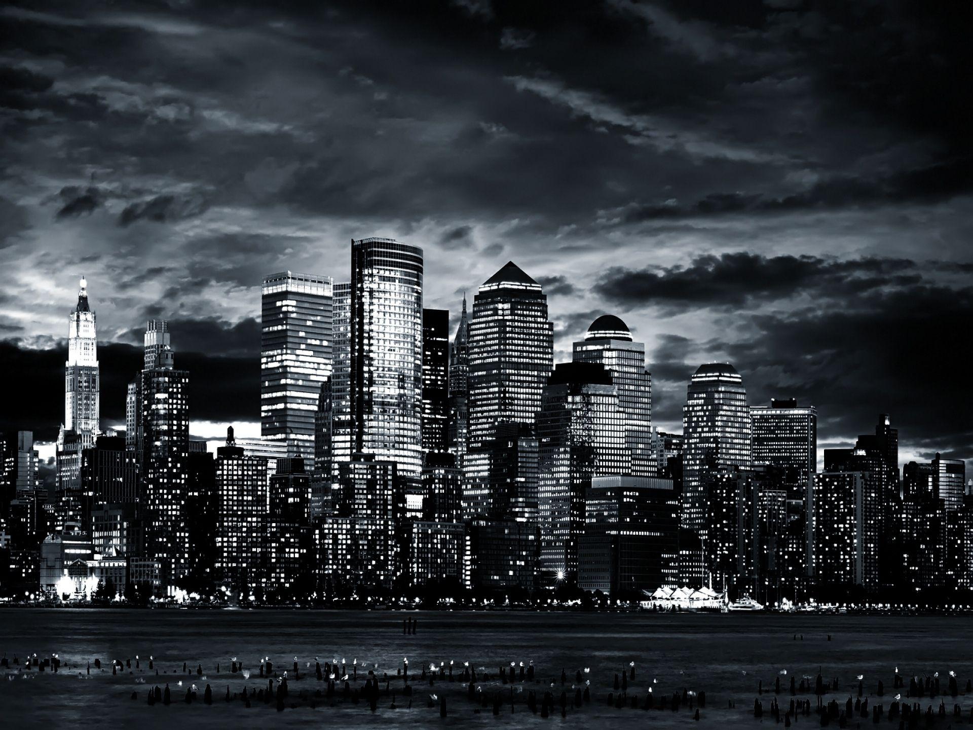 1920x1440 Black and White Wallpaper 4K NYC .