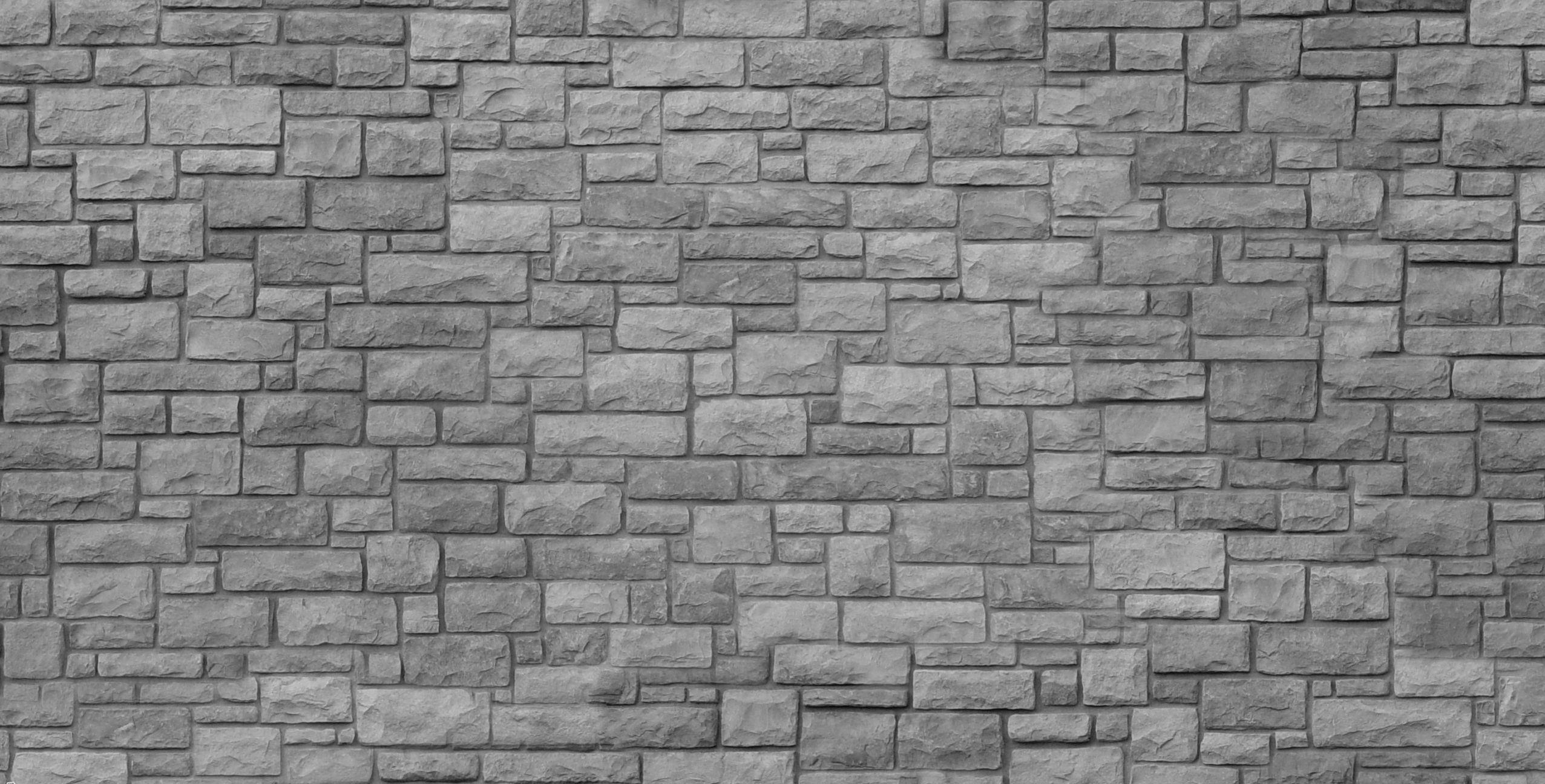 2553x1296 Grey Stone Wall Texture Seamless HD Wallpaper