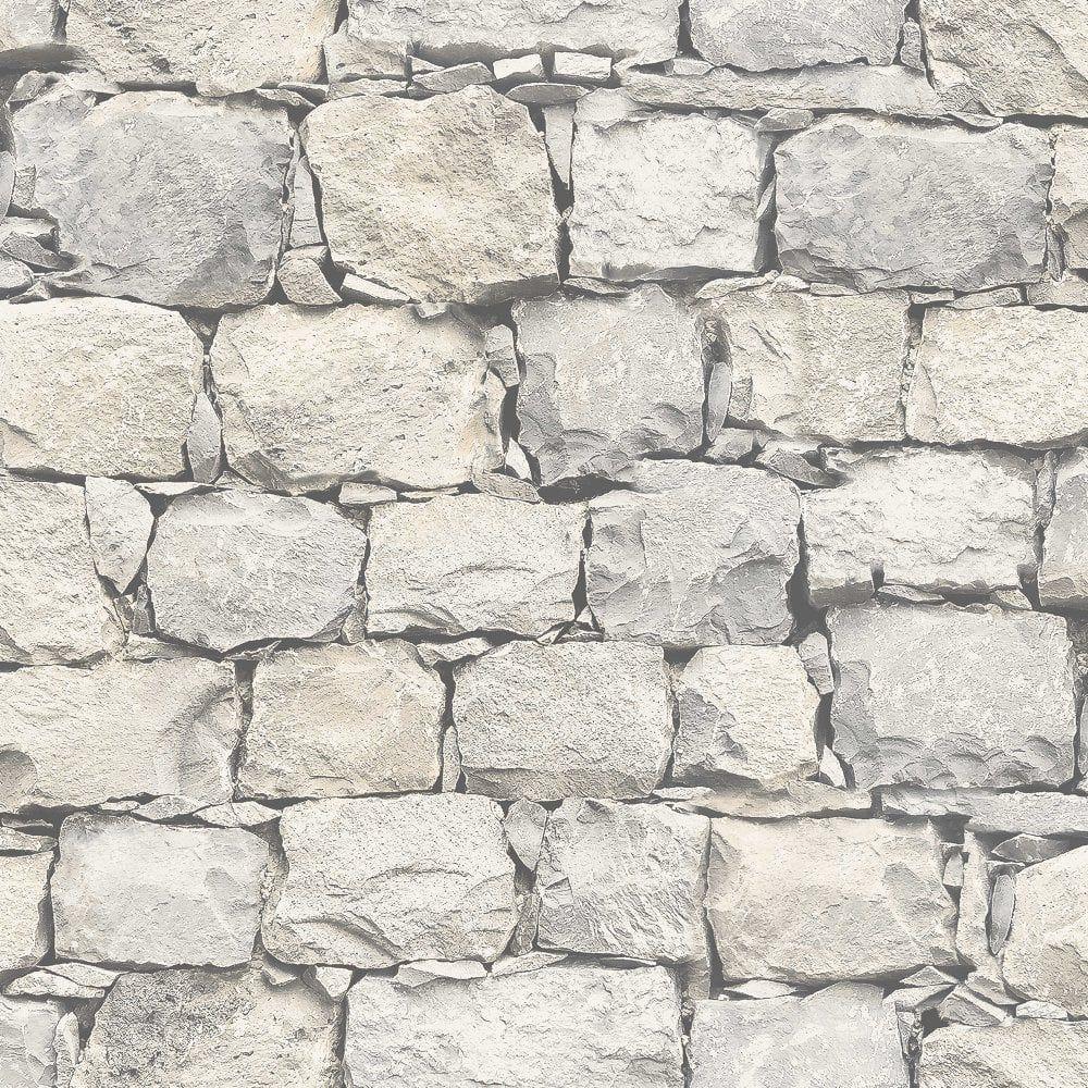 1000x1000 Arthouse Granite Brick Slate Effect Photographic Stone Wallpaper 901809