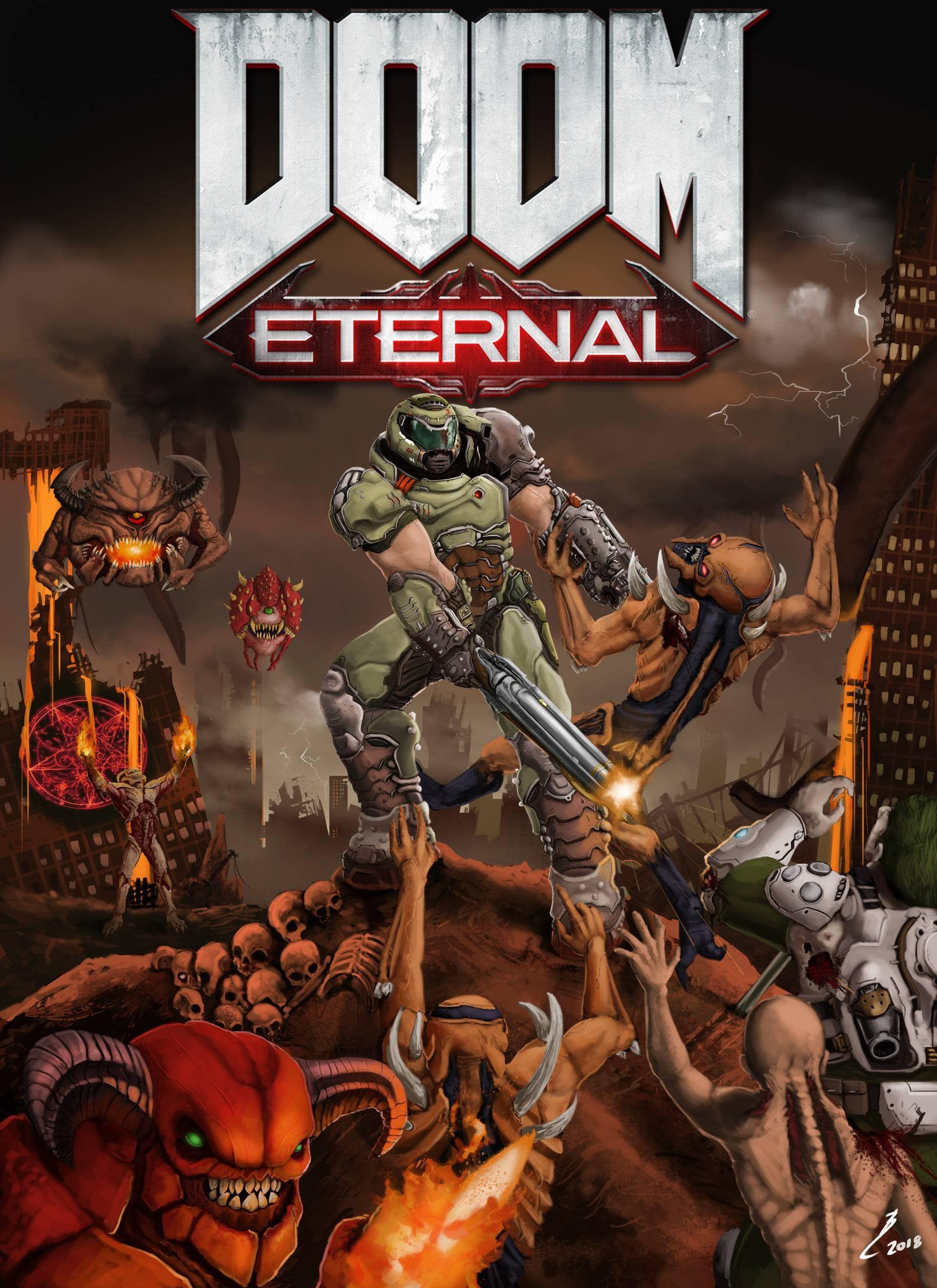 1920x2640 Awesome Doom Eternal wallpaper for phone