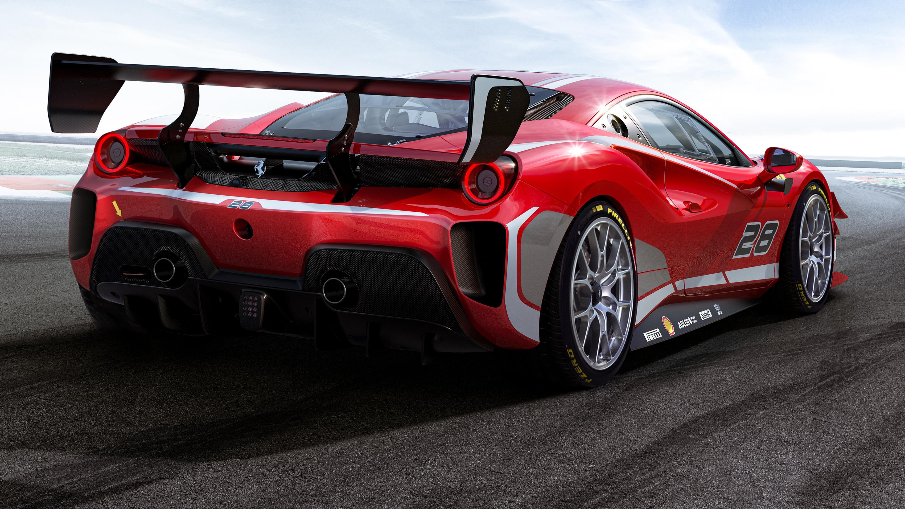 3840x2160 Ferrari 488 Challenge Evo 2020 Wallpaper