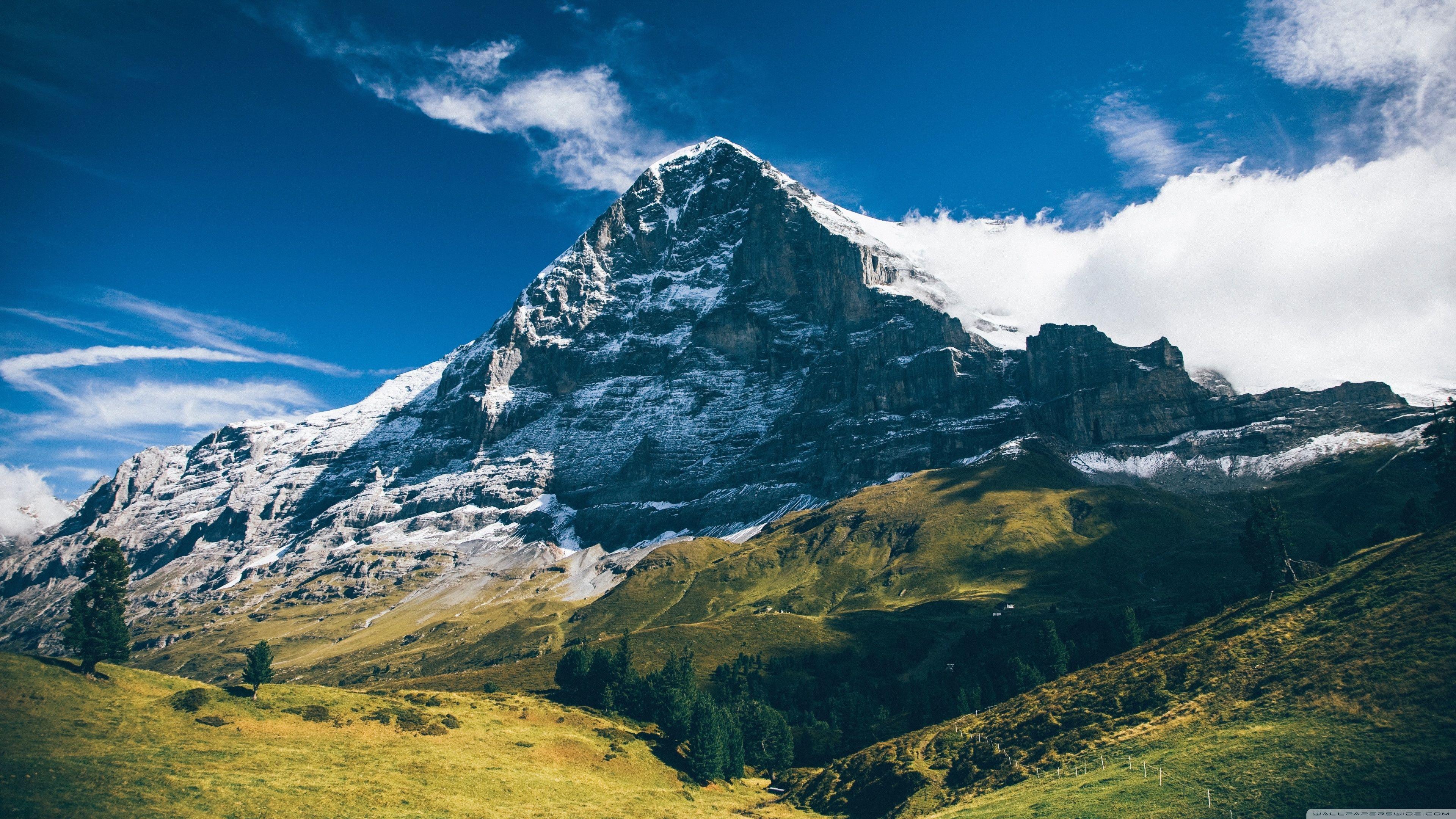 3840x2160 Eiger Mountain, Grindelwald, Switzerland Landscape Ultra HD Desktop Background Wallpaper for 4K UHD TV : Widescreen & UltraWide Desktop & Laptop : Tablet