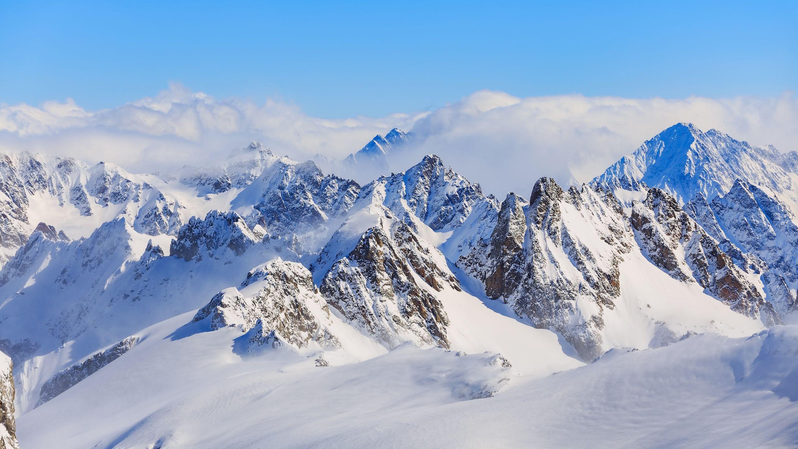 2560x1440 Desktop Wallpaper Titlis, Swiss Alps, Mountains, Winter, 4k, HD Image, Picture, Background, 33fdf1