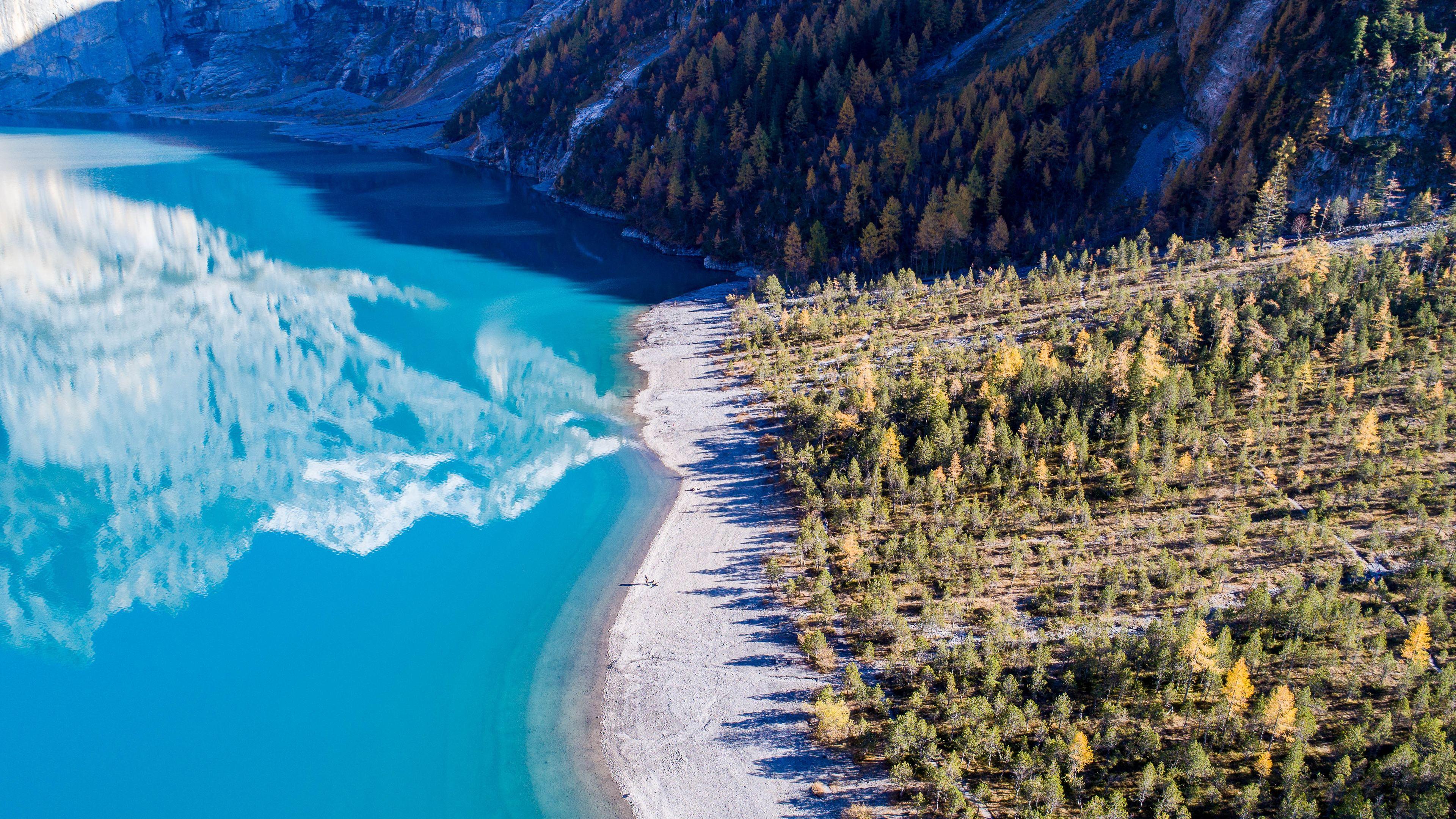 3840x2160 Wallpaper 4k Oeschinensee Kandersteg Switzerland 4k 4k Wallpaper, Aerial Wallpaper, Beach Wallpaper, Hd Wallpaper, Photography Wallpaper, Switzerland Wallpaper, World Wallpaper