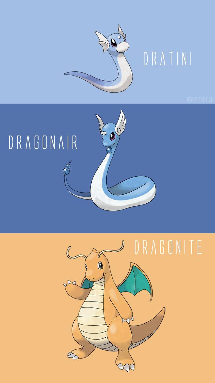 720x1283 Wallpaper Dratini, Dragonar and Dragonite 2