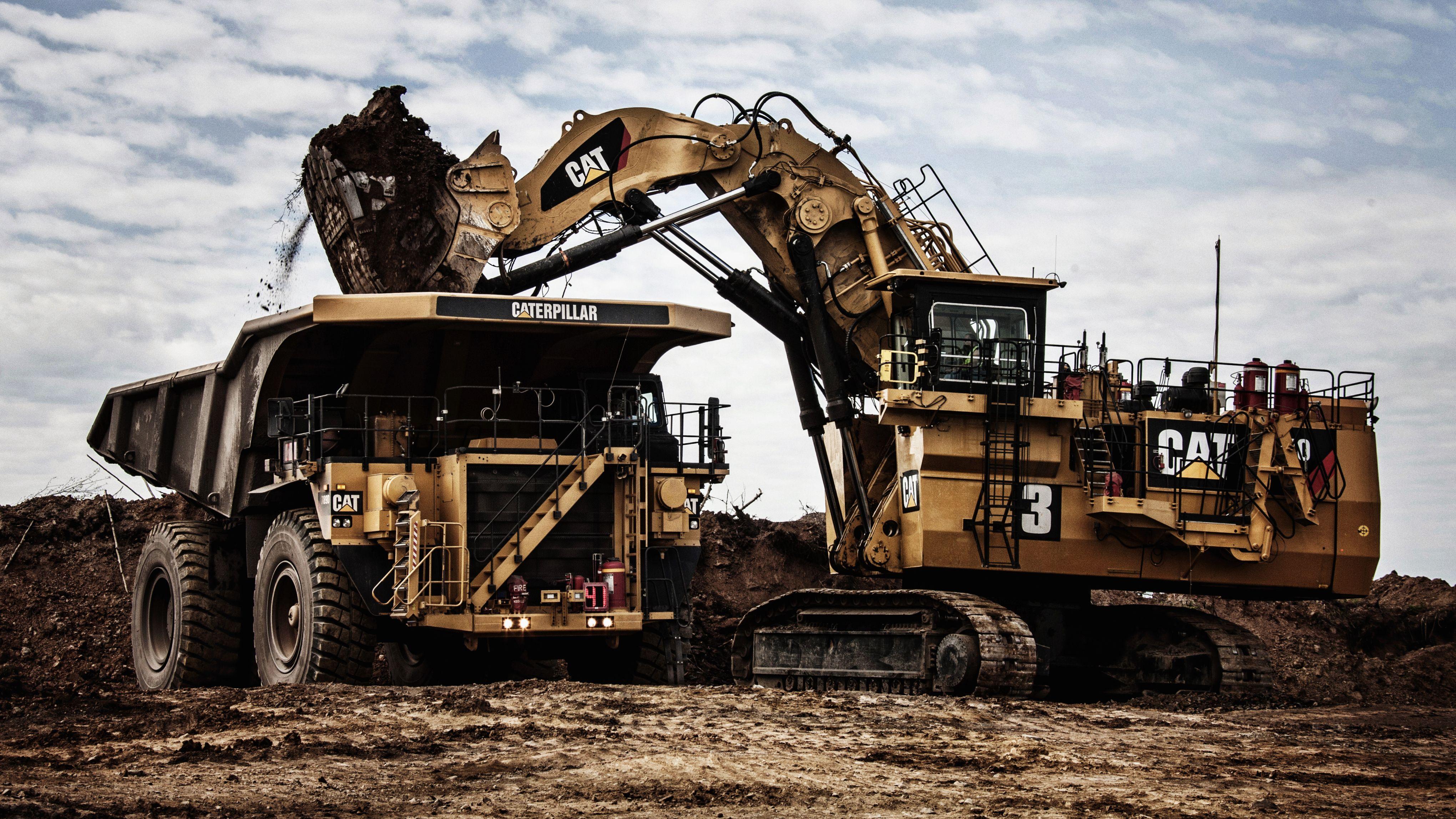 4080x2295 Caterpillar 789d Dump Truck Excavator Wallpaper:4080x2295