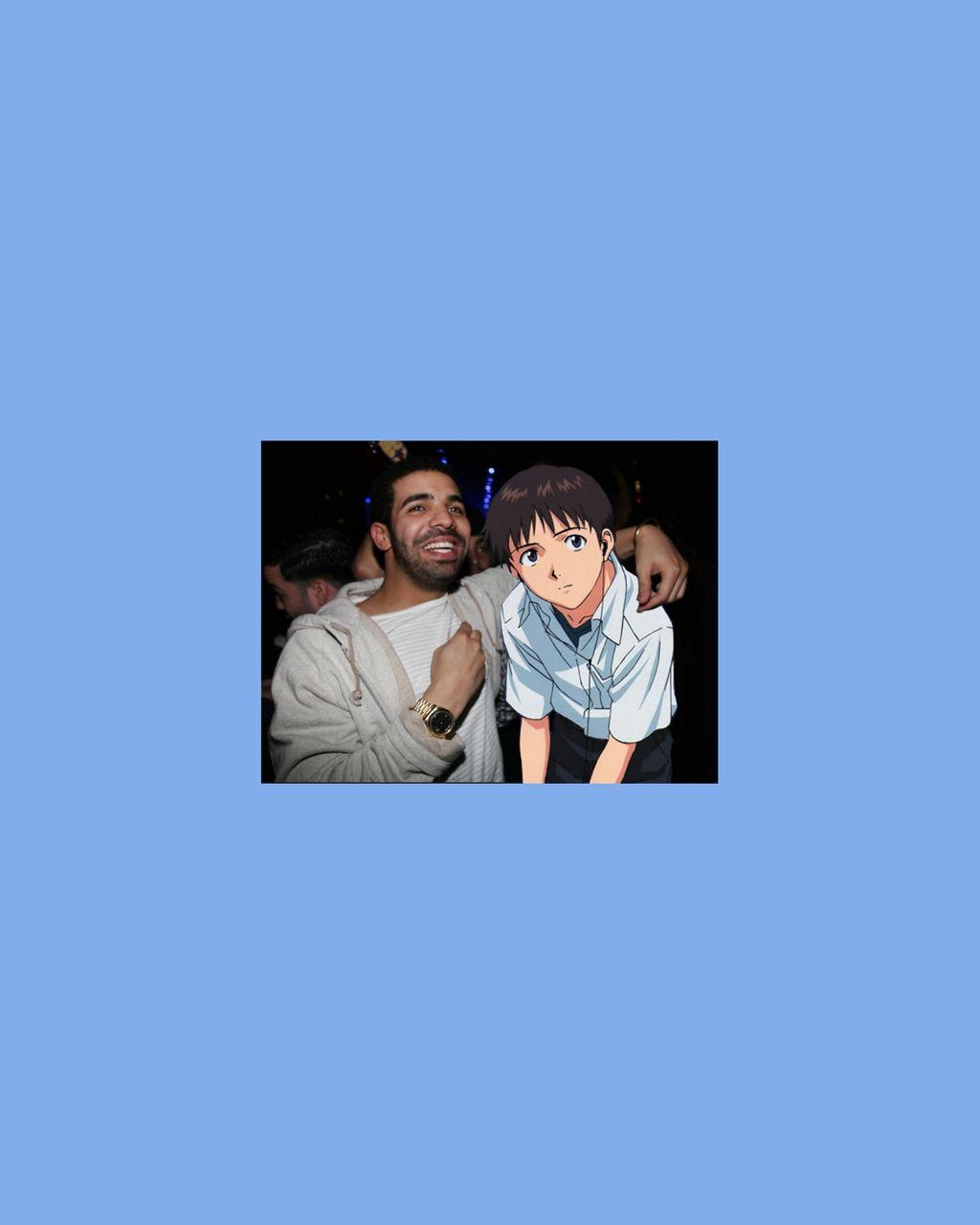 1024x1280 wallpaper, lockscreen, drake and neo genesis evangelion