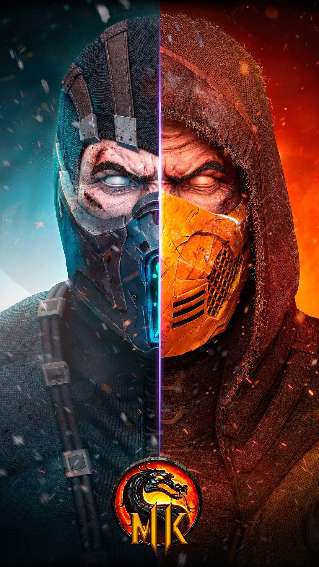 1080x1920 Scorpion Mortal Kombat Wallpaper 4k