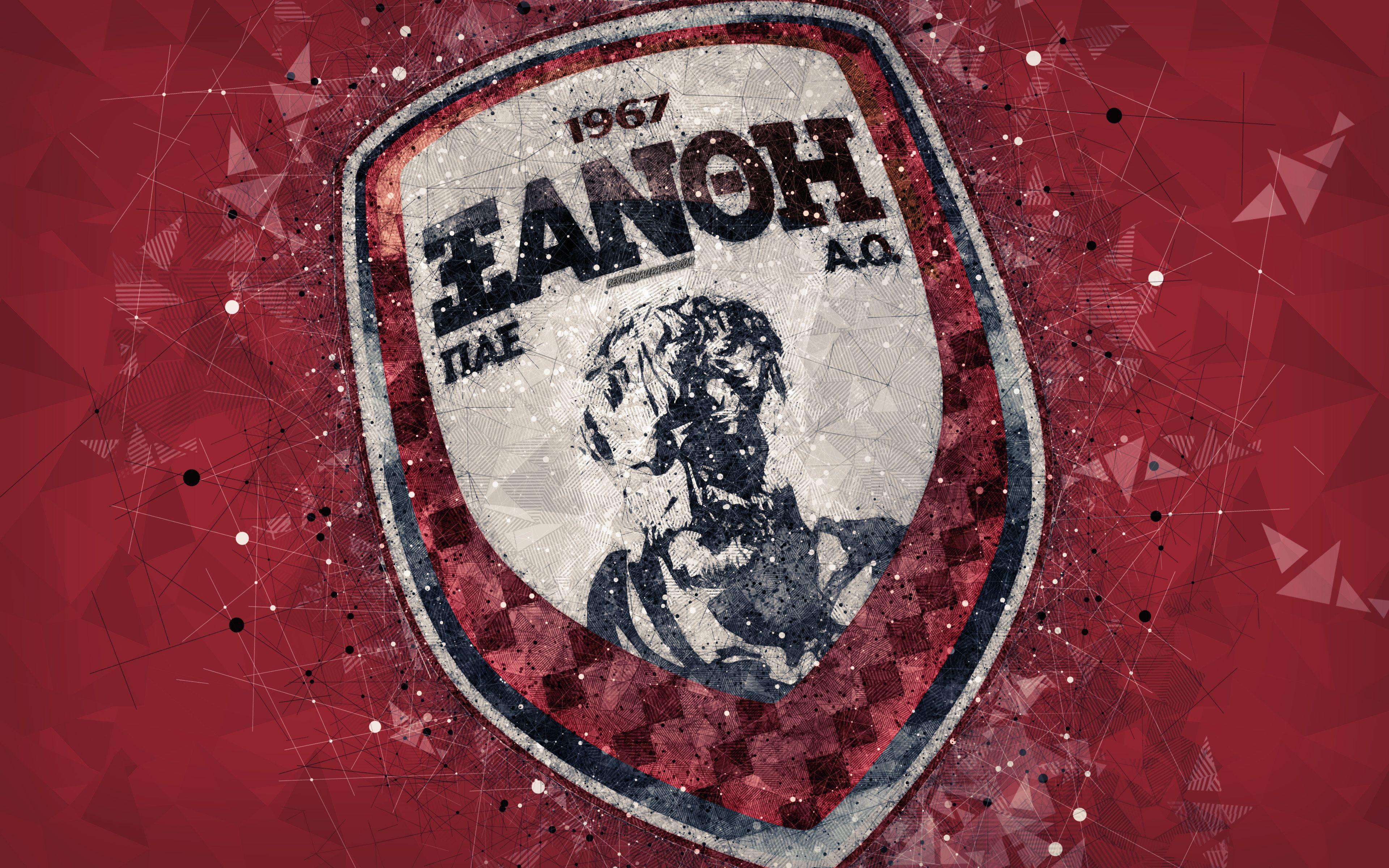 3840x2400 Download wallpaper Xanthi FC, 4k, logo, geometric art, burgundy abstract background, Greek football club, emblem, Super League Greece, creative art, Xanthi, Greece, football for desktop with resolution 3840x2400. High Quality HD picture
