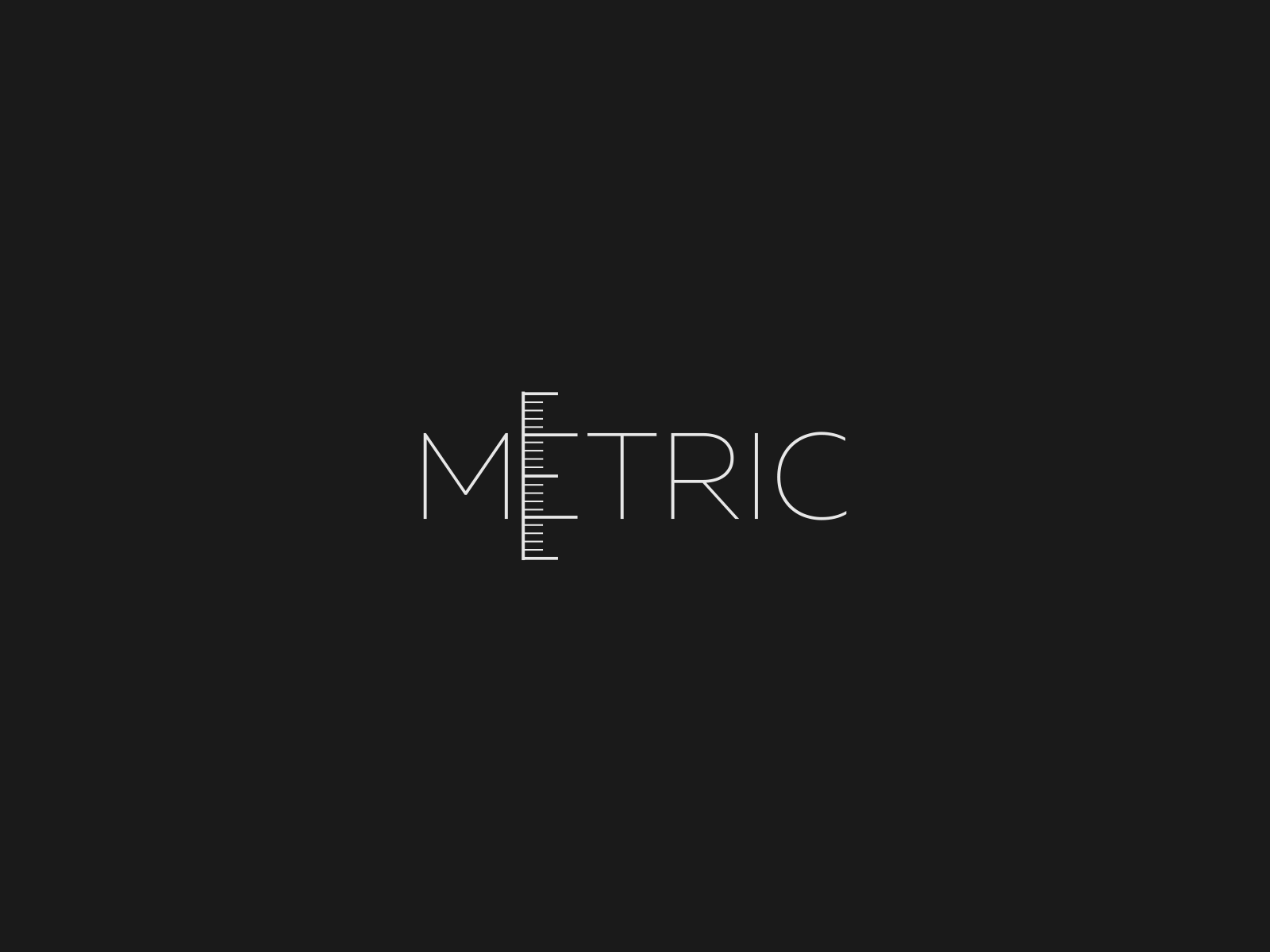1600x1200 Metric Logo Concept by MyGraphicLab on Dribbble