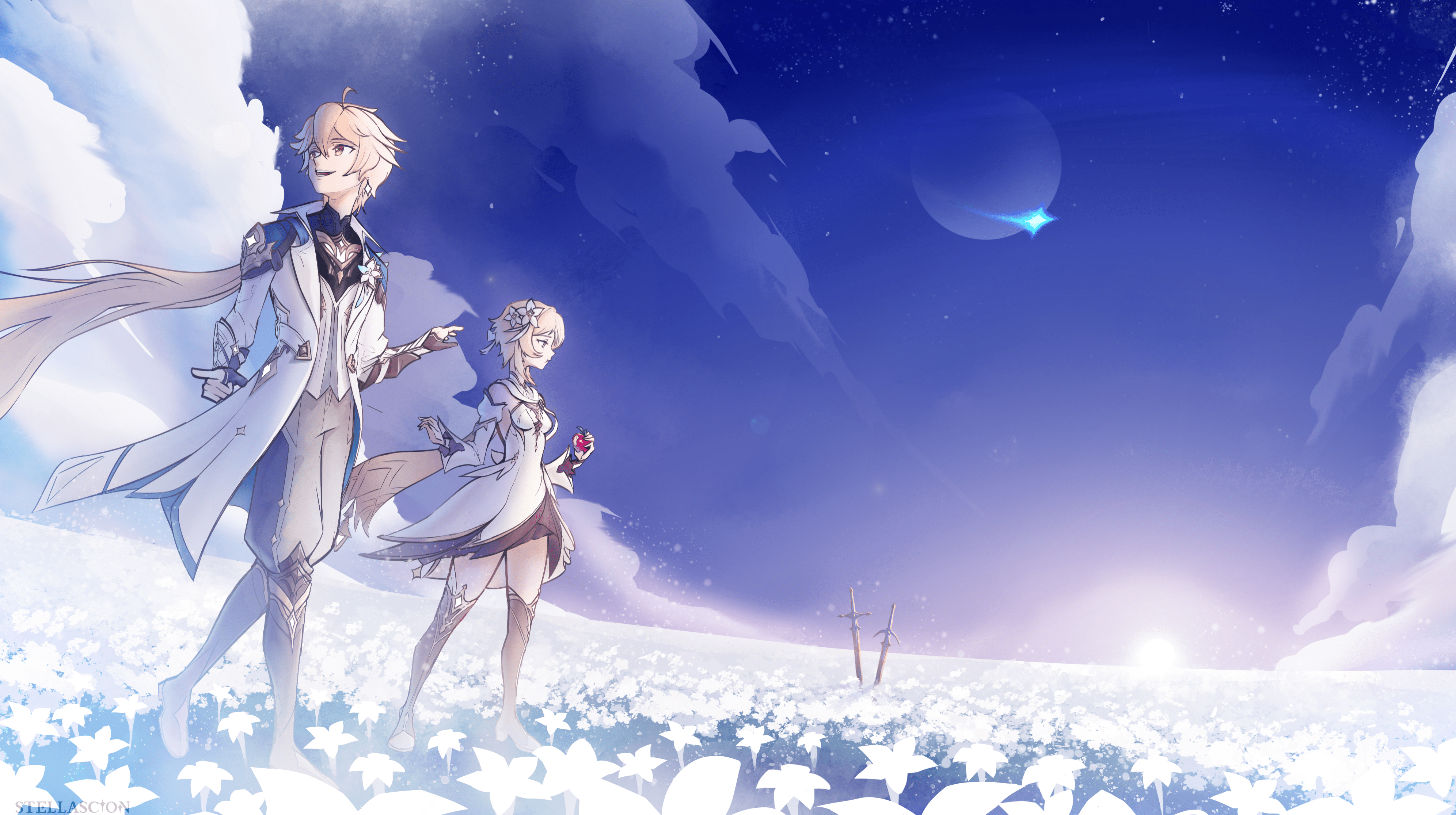 3985x2232 Drew a twins wallpaper