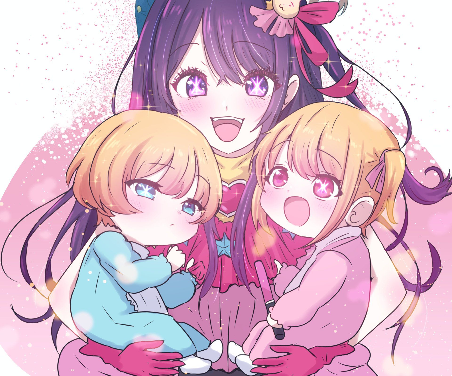 1920x1600 Ai Hoshino and Twins. Oshi no Ko HD Anime Wallpaperx1792