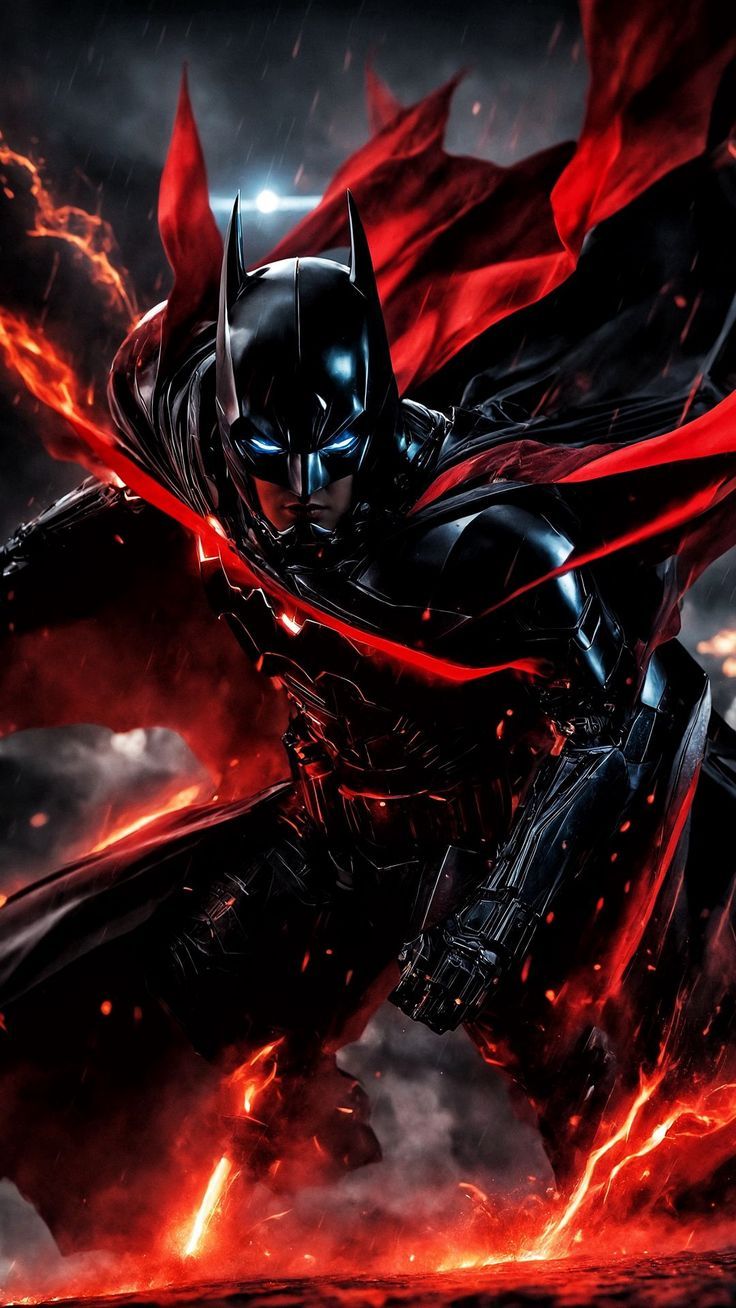 736x1308 Wallpaper batman, dc, evil, fire, Animals 4K by ?Evil Satan?. Download wallpaper batman, dc, evil, fire for free