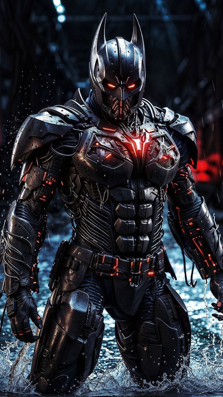 736x1308 free wallpaper 4K batman, evil, darth vader, dc comics, realistic, rain for mobile and desktop