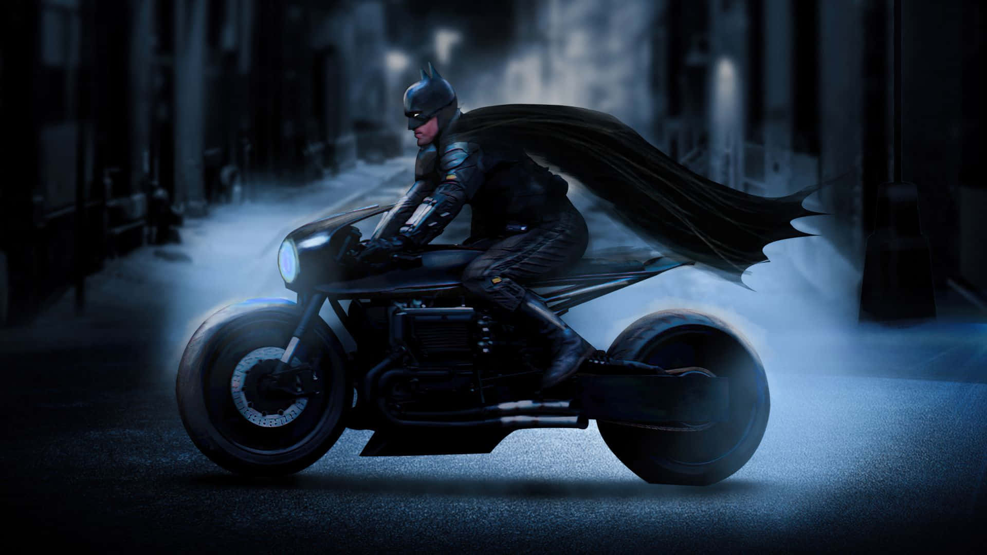 1920x1080 Download Image Batman's Iconic Batmobile Poised to Battle Evil Wallpaper