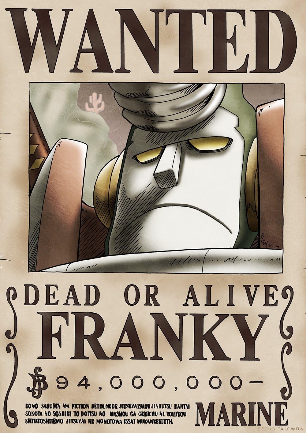 1000x1414 Franky's bounty poster mystery
