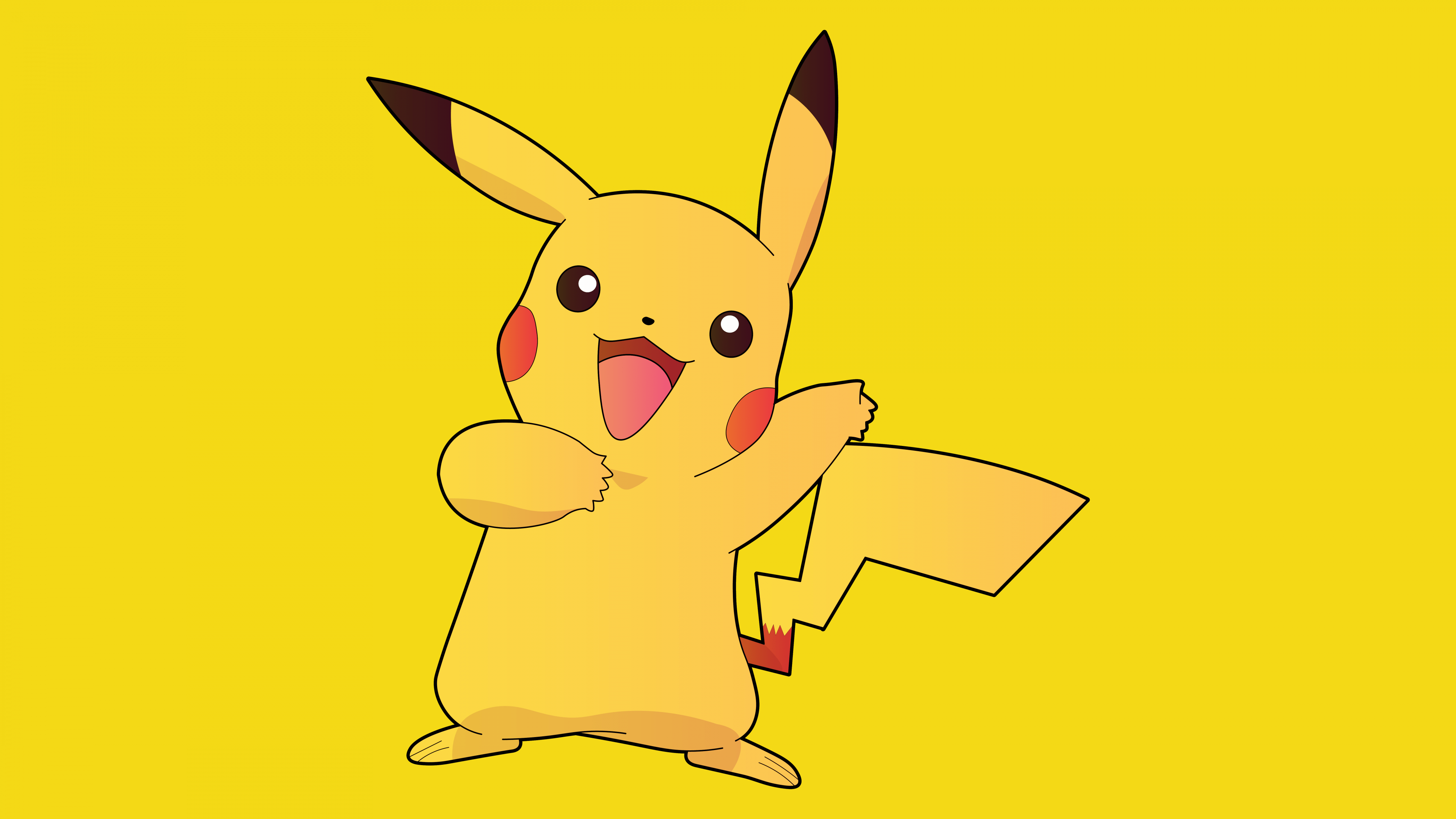 3840x2160 Pikachu Wallpaper 4K, Cartoon, Pokemon, 5K, 8K, Yellow