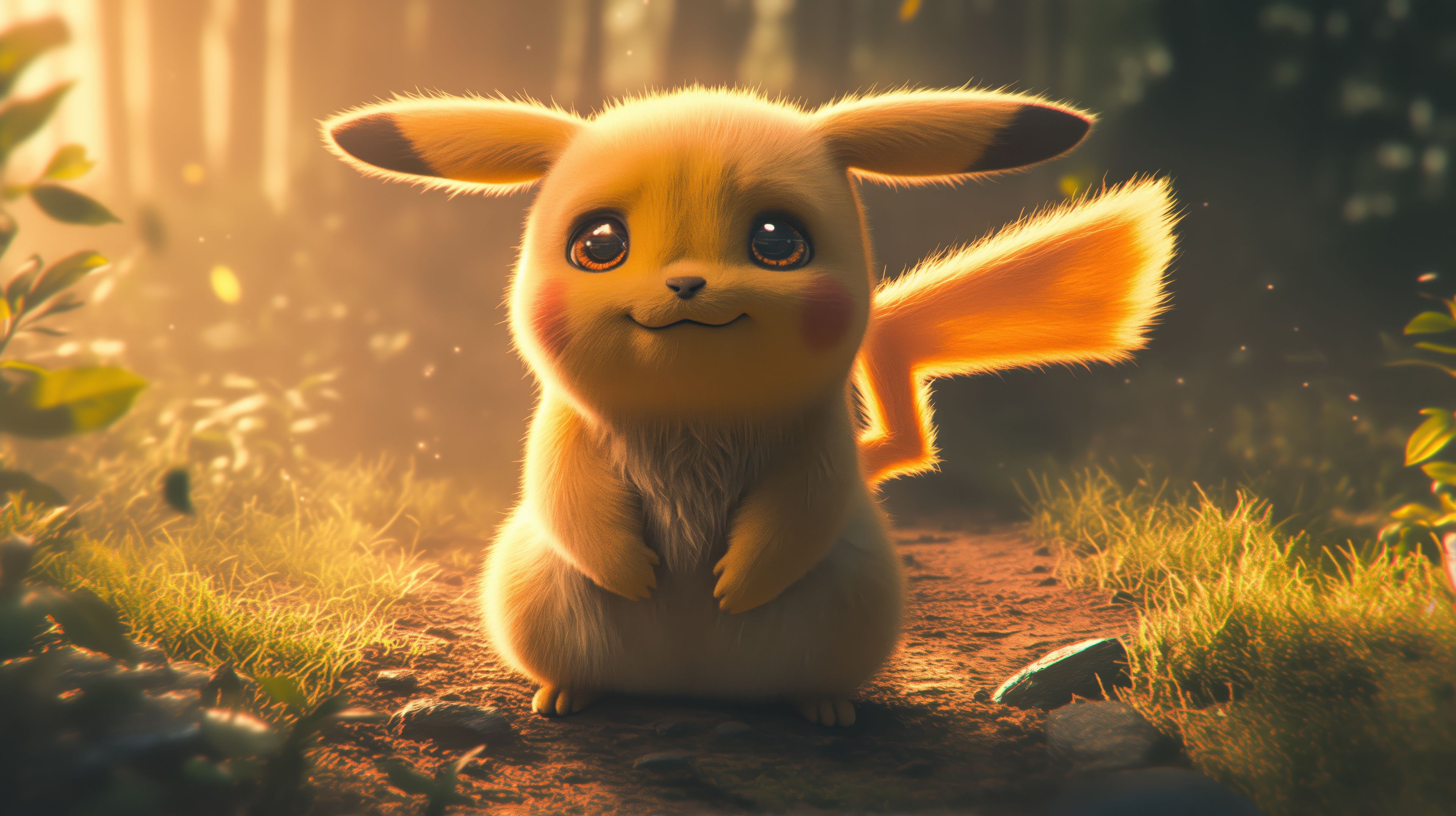 3840x2152 Pokemon Pikachu Yellow Blaze Wallpaper, HD Anime Wallpaper, 4k Wallpaper, Image, Background, Photos and Picture