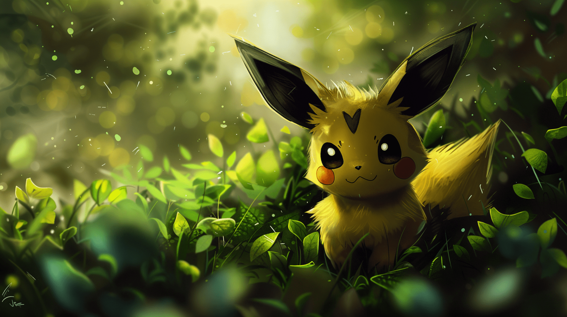 1920x1075 Pichu in Nature: Stunning 4K Ultra HD Wallpaper