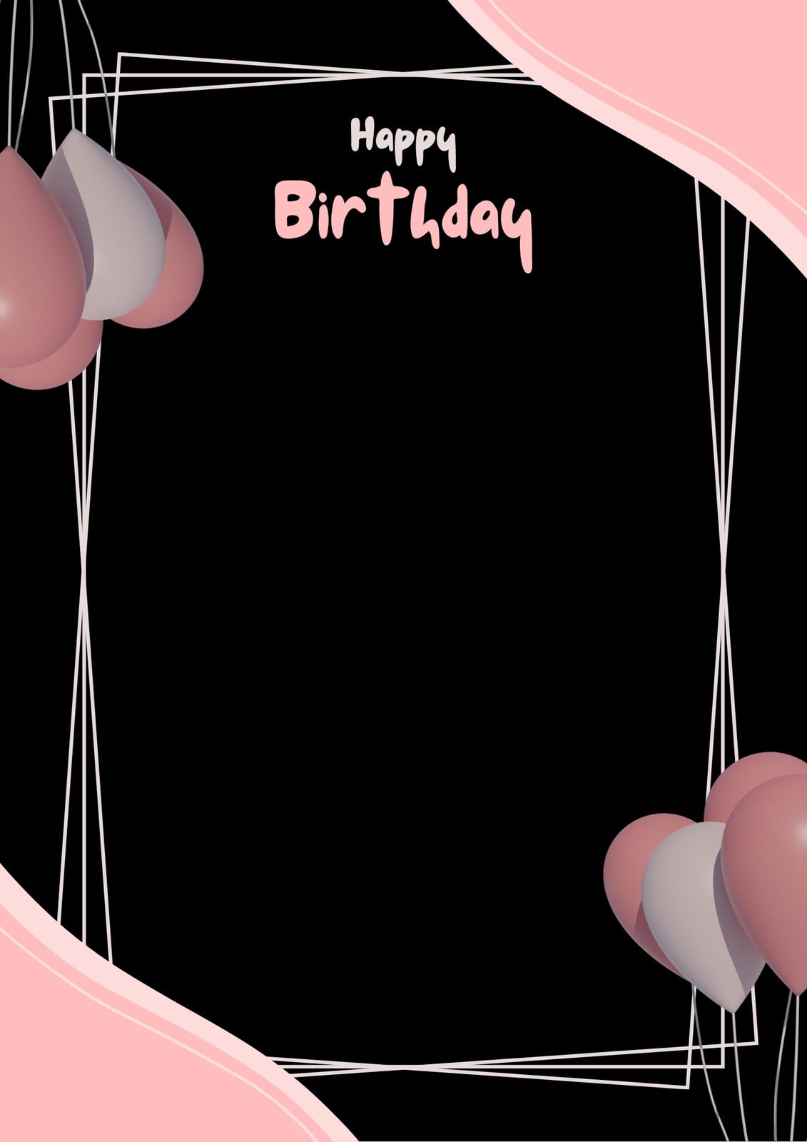 1131x1600 Free and custom happy birthday background templates