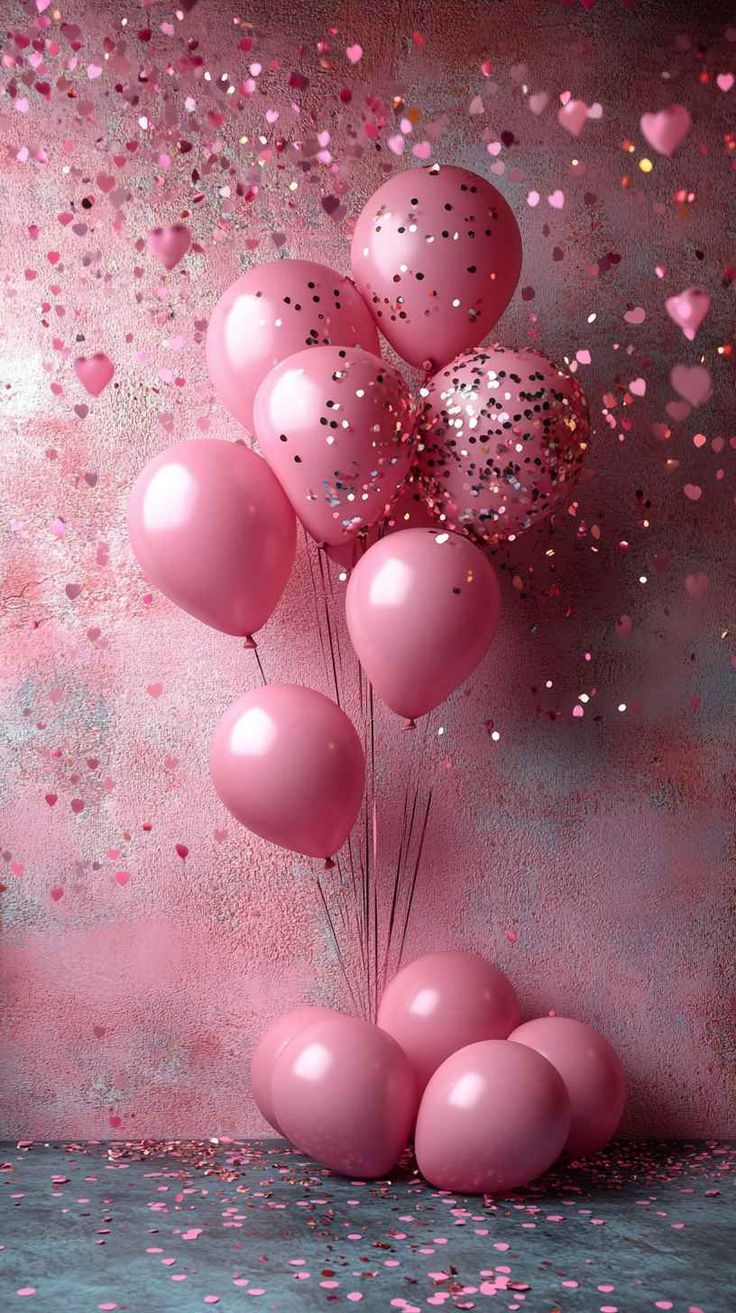 736x1313 Pink Balloon Wallpaper: Romantic Valentine&;s Day Background for Desktop &amp; Laptop. Background valentines day, Valentine event decoration, Pink birthday wallpaper