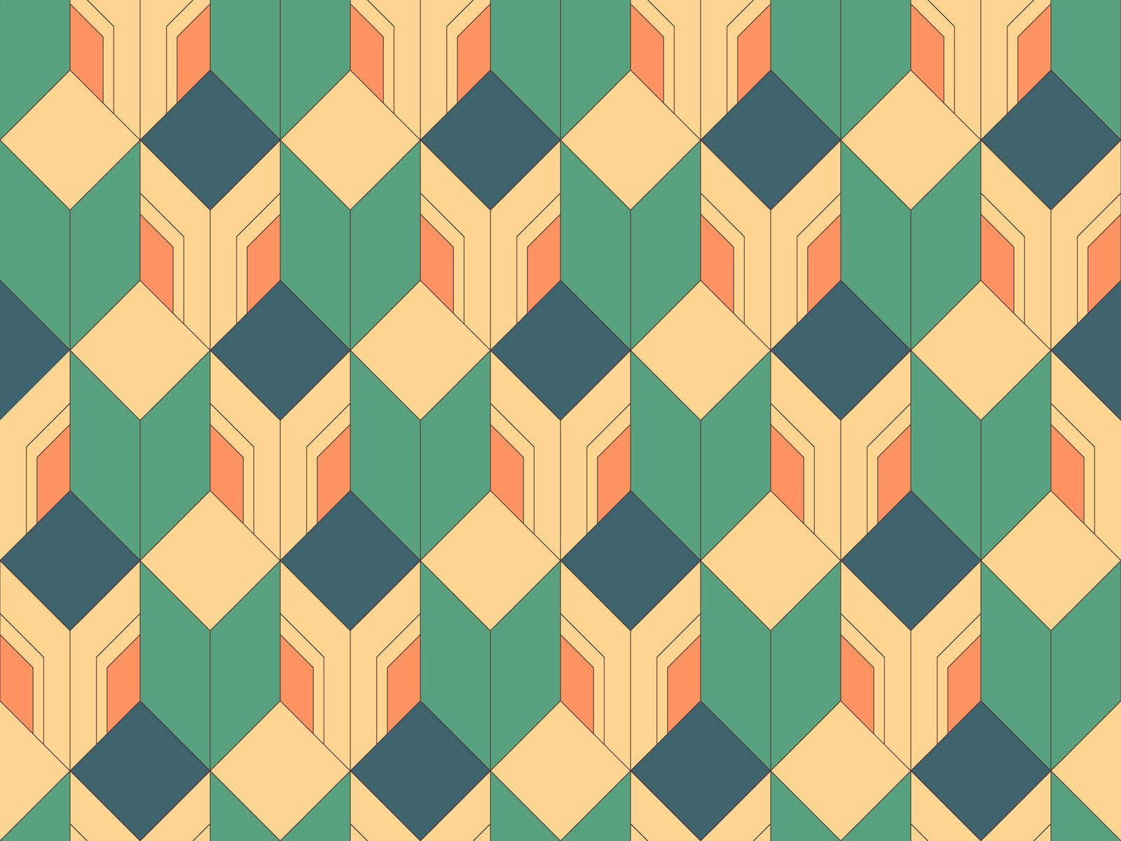 1600x1200 Daily Pattern by Namika Hamasaki on Dribbble