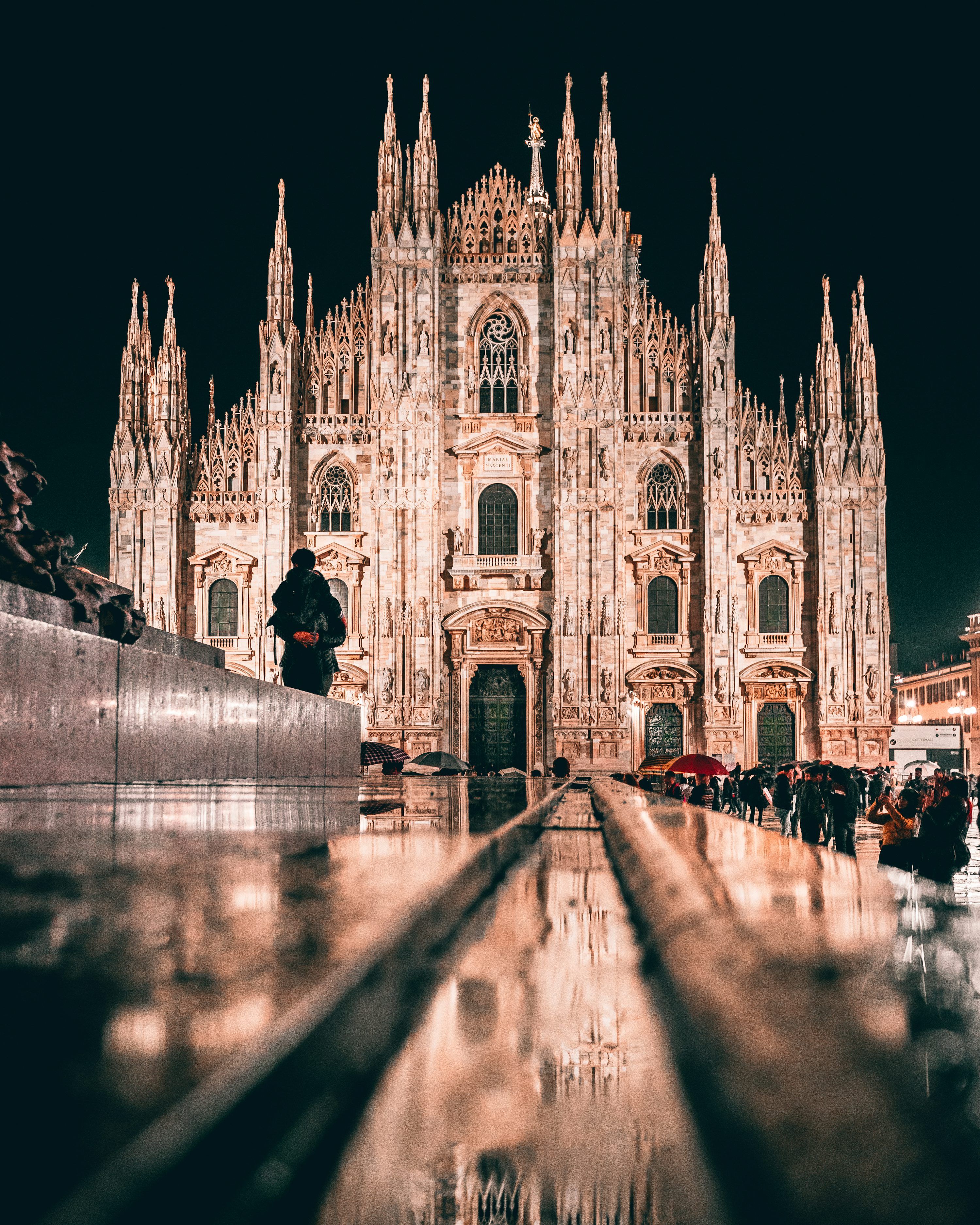 3000x3751 Milan Cathedral, Italy at night