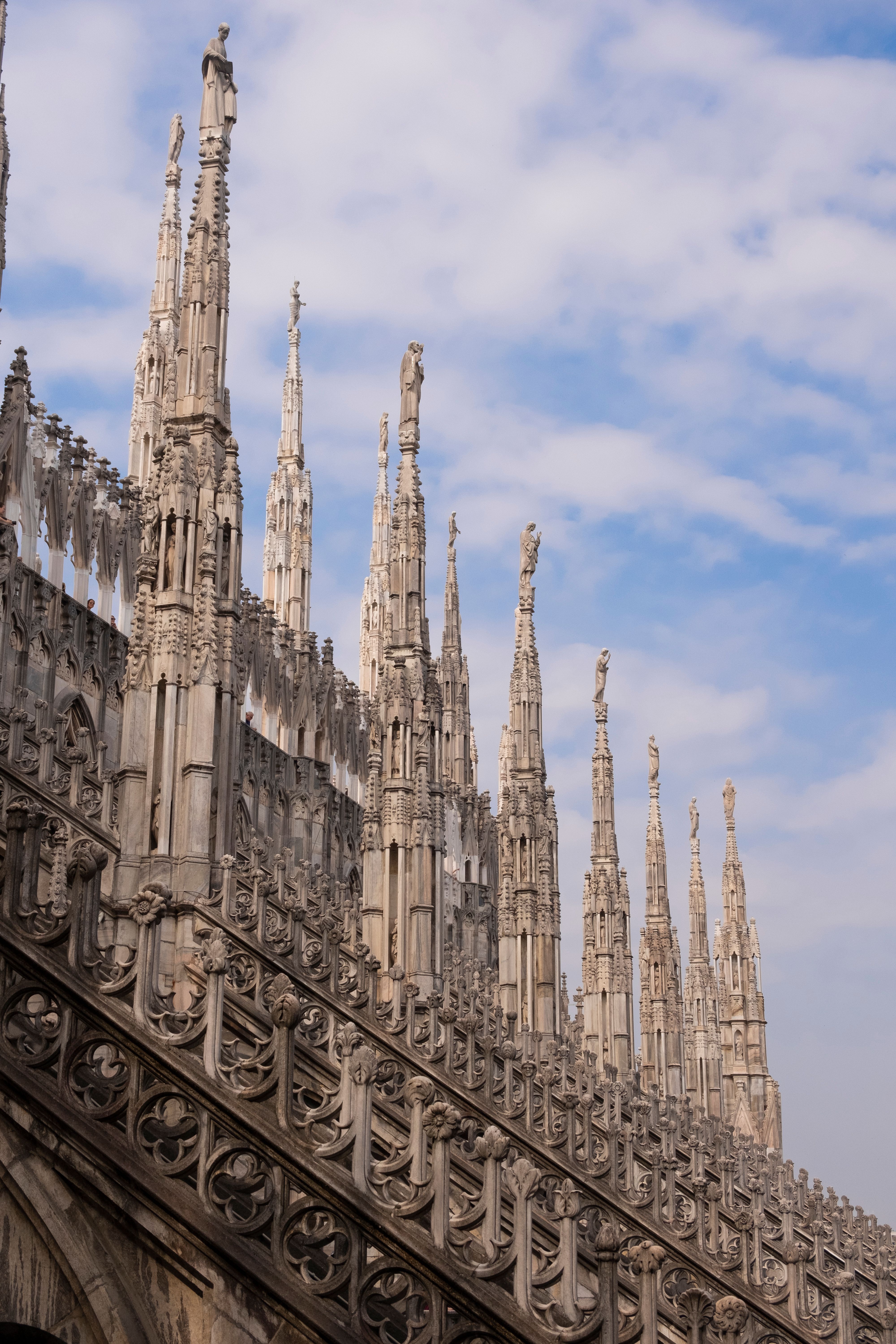 4000x6000 Architectural Details of the Gothic Milan Cathedral · Free