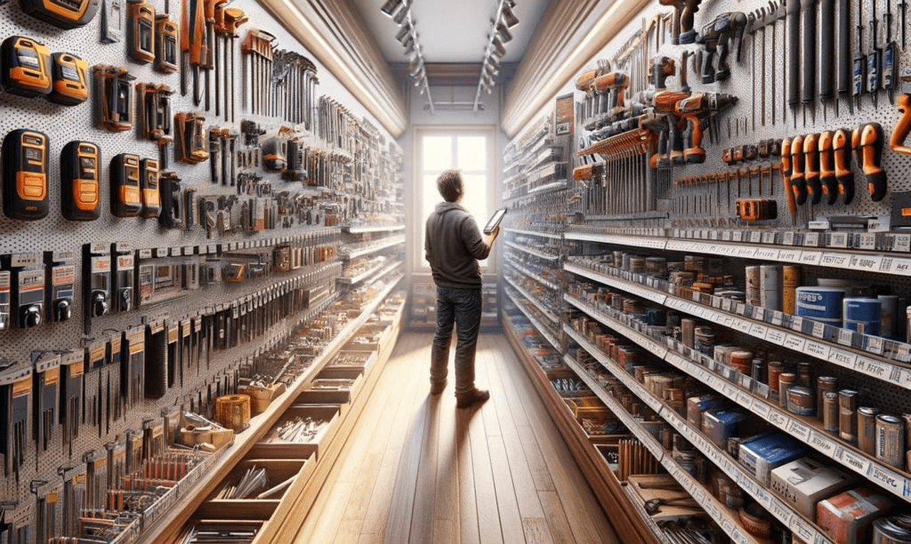 1280x765 Download Ai Generated Hardware Store Industry. Royalty Free Stock Illustration Image