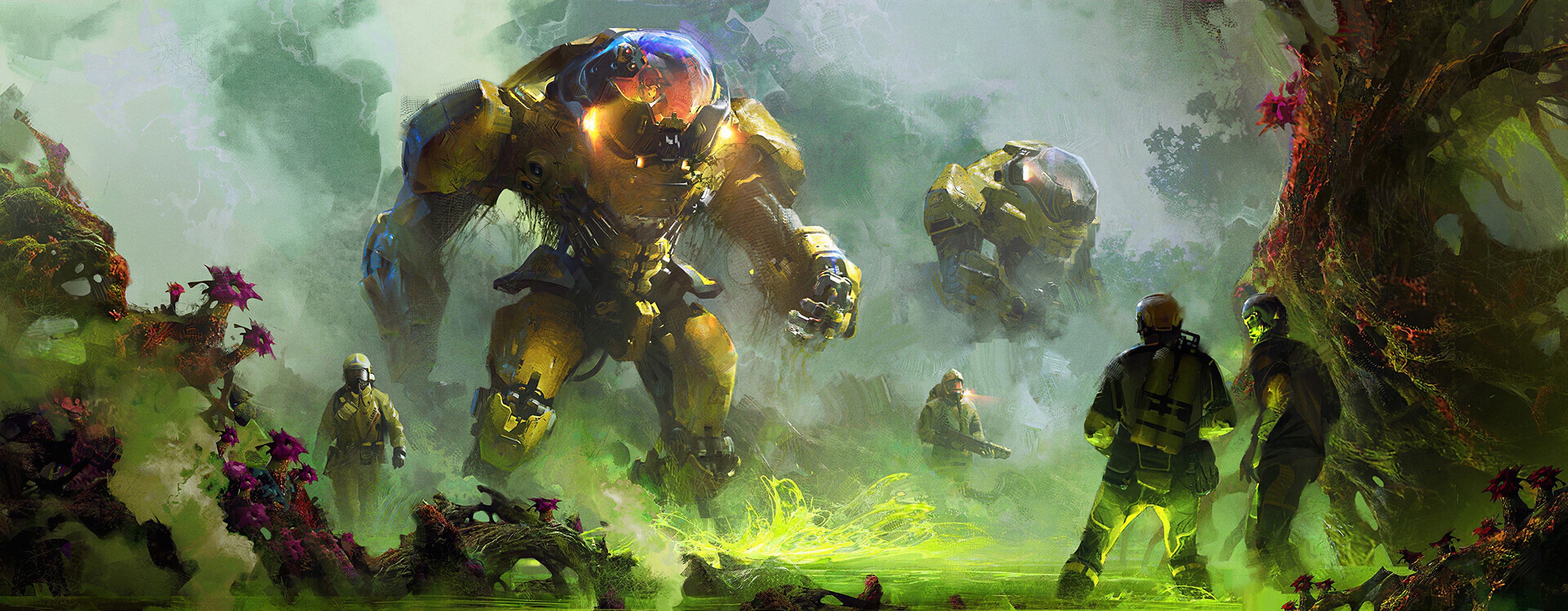3840x1496 Robot vs Human Art Wallpaper, HD Artist 4K Wallpaper, Image and Background