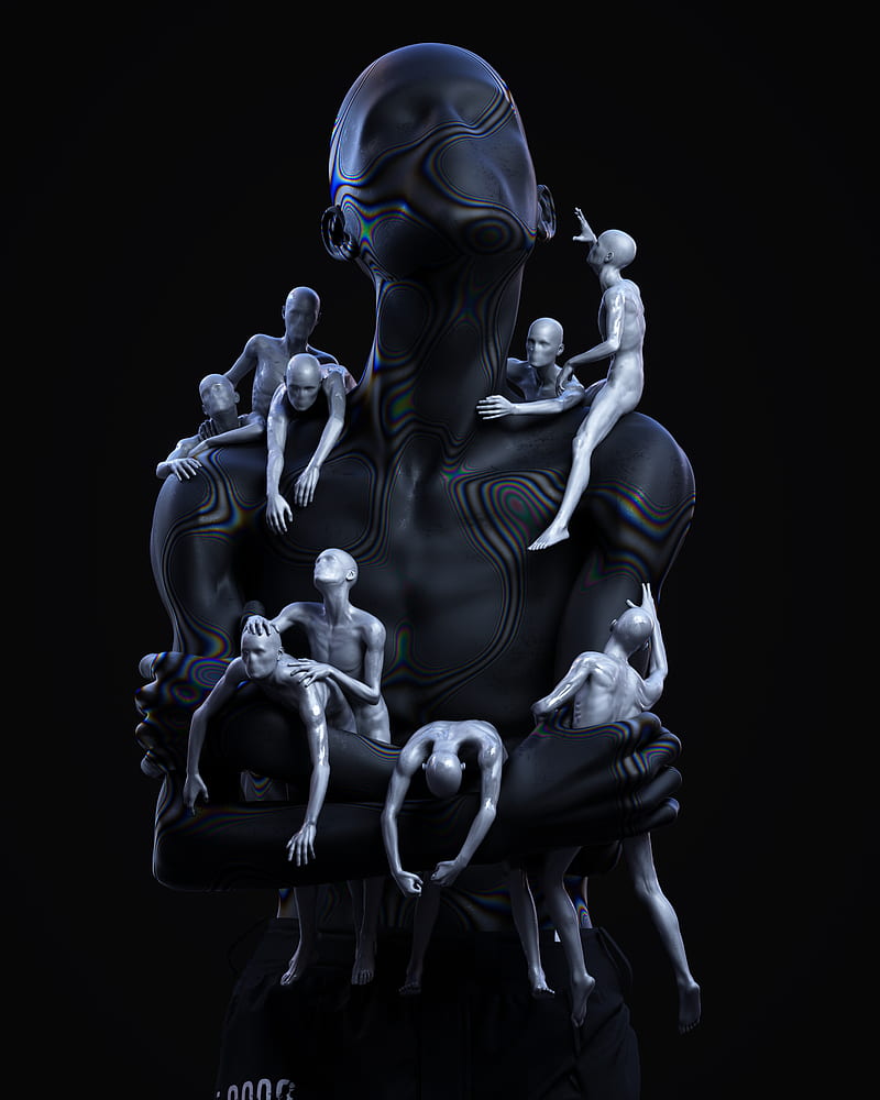 800x1000 ALONE IN THE ROOM, giant, human, people, robot, HD phone wallpaper