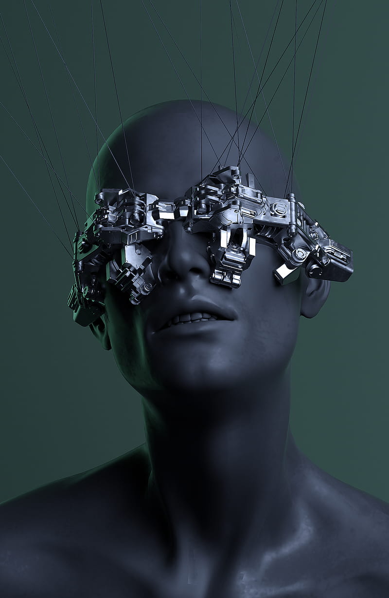 800x1227 BIOLOGY HERETICA, 3D, Auguste, art, artist, b&w, black, futur, future, green, HD phone wallpaper