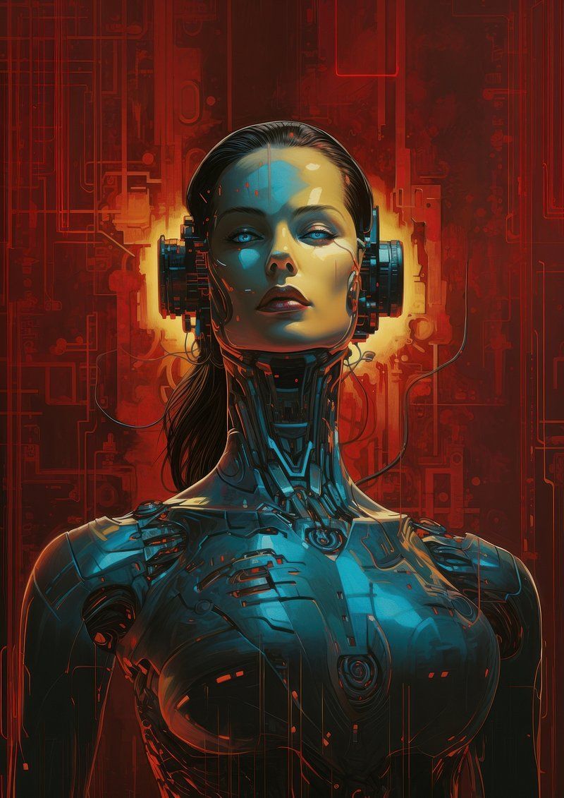 800x1131 Woman Robot Image Wallpaper