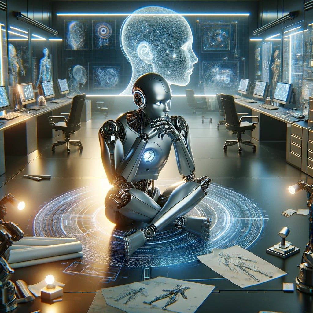 1024x1024 When Machines Dream: The Human Art of AI Robotics.