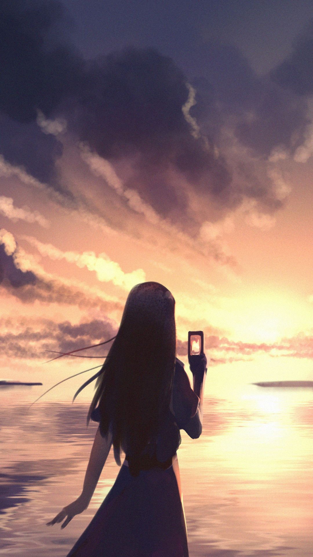 1080x1920 Girly Selfie Wallpaper