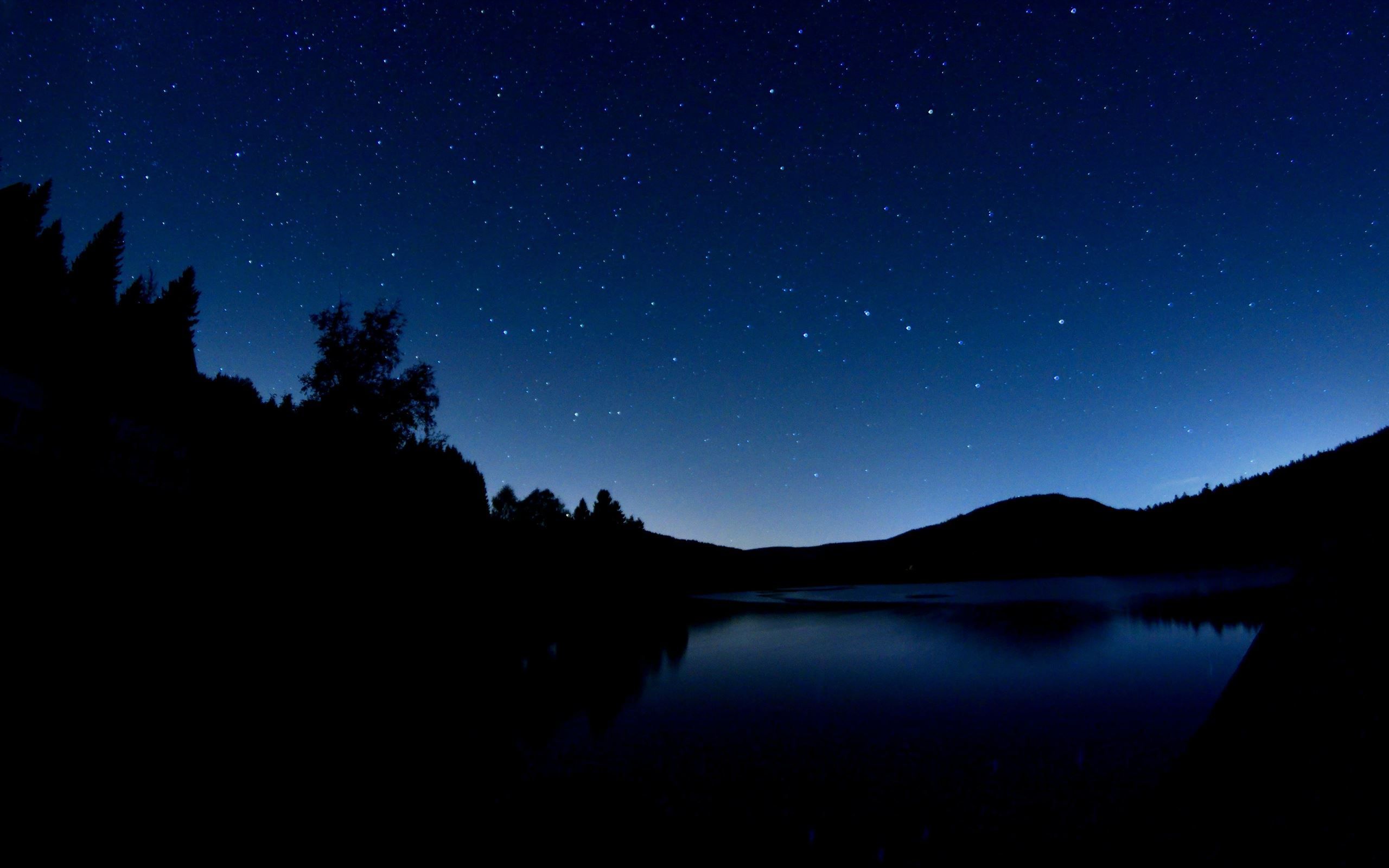 2560x1600 dark blue evening Mac Wallpaper Download