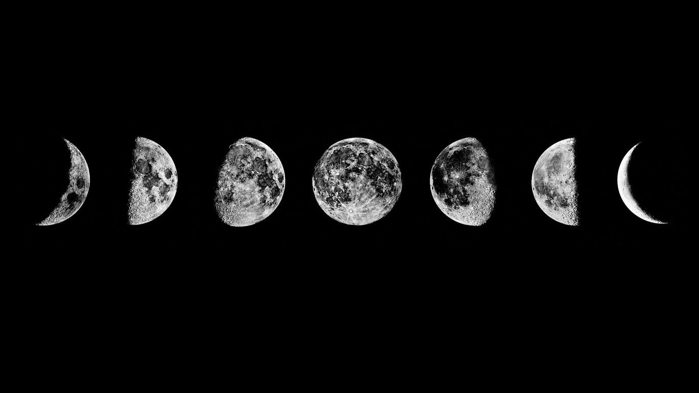 1366x768 Aesthetic Black Moon Wallpaper 1920x1200 56420