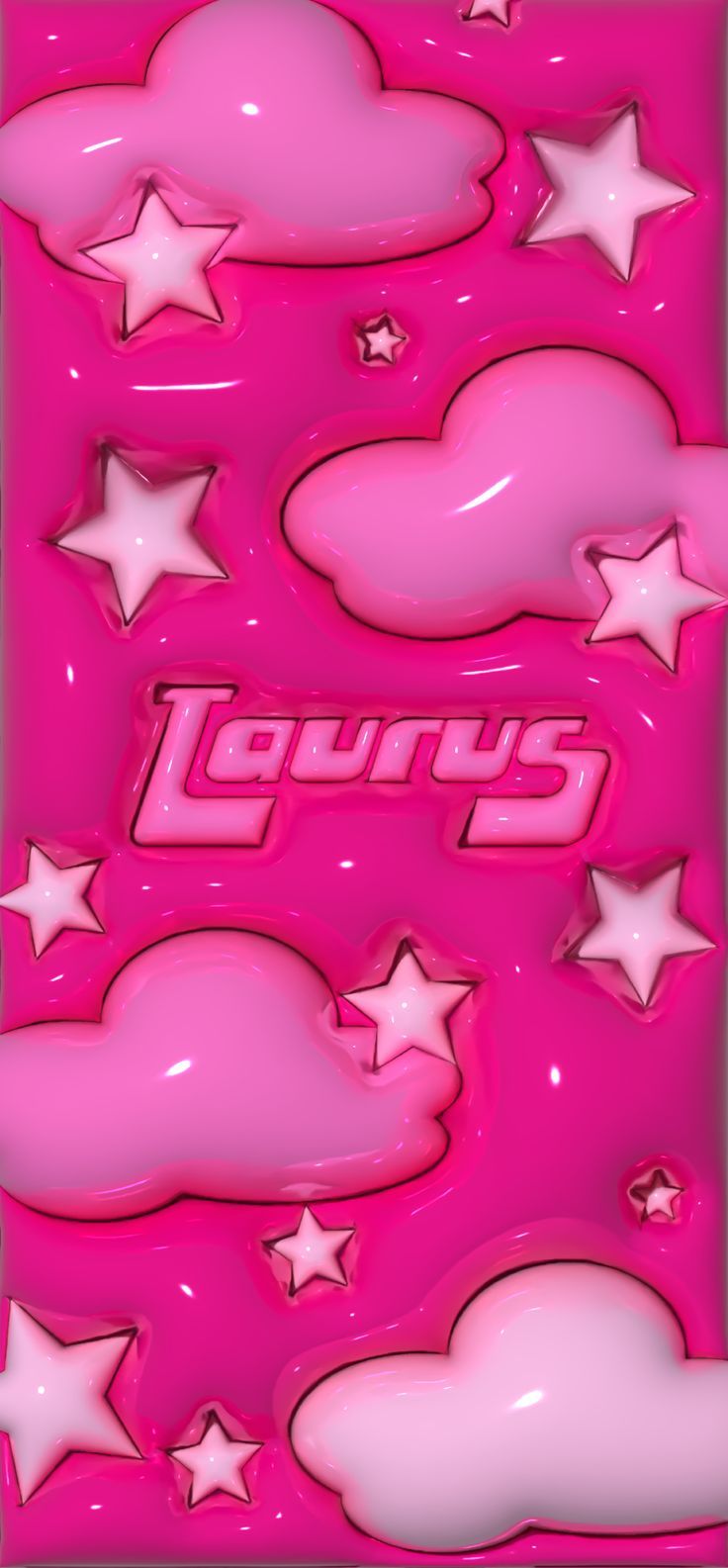 736x1585 Taurus 3D phone wallpaper, 3D lock screen, Y2K design