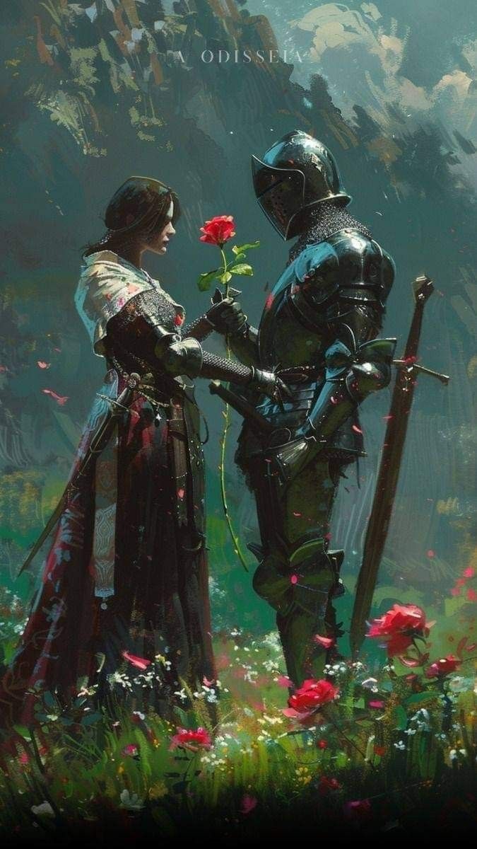 675x1200 Warrior love knights, Knight protecting princess wallpaper, Romantic art