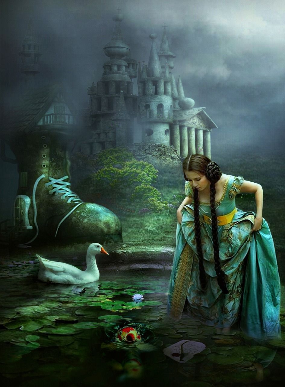 945x1280 Princess Swan Pond